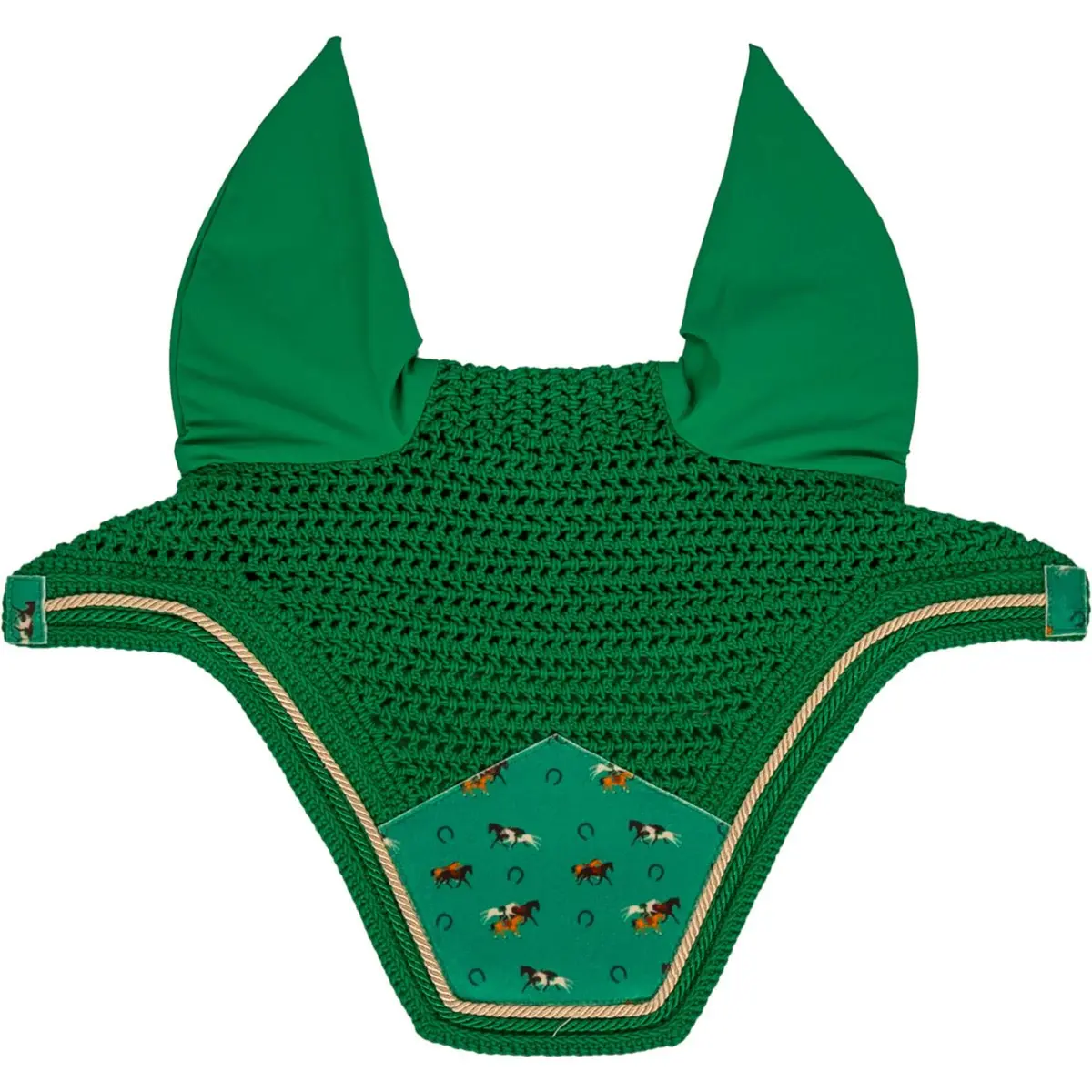 Kentucky Oornetje Wellington Velvet Horse Printing Groen 1