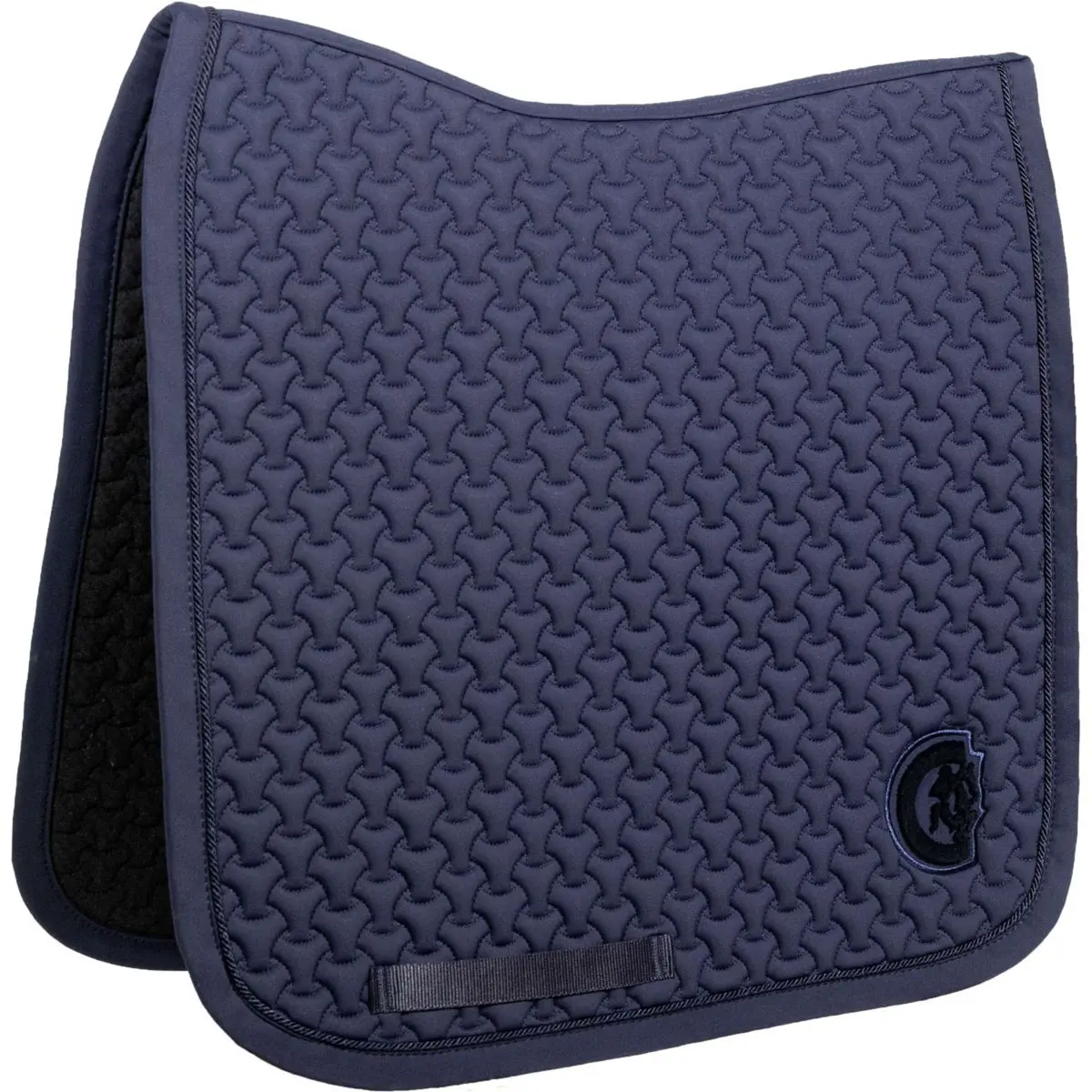 Kentucky Zadeldekje Plaited 3D Logo Dressuur Navy 1