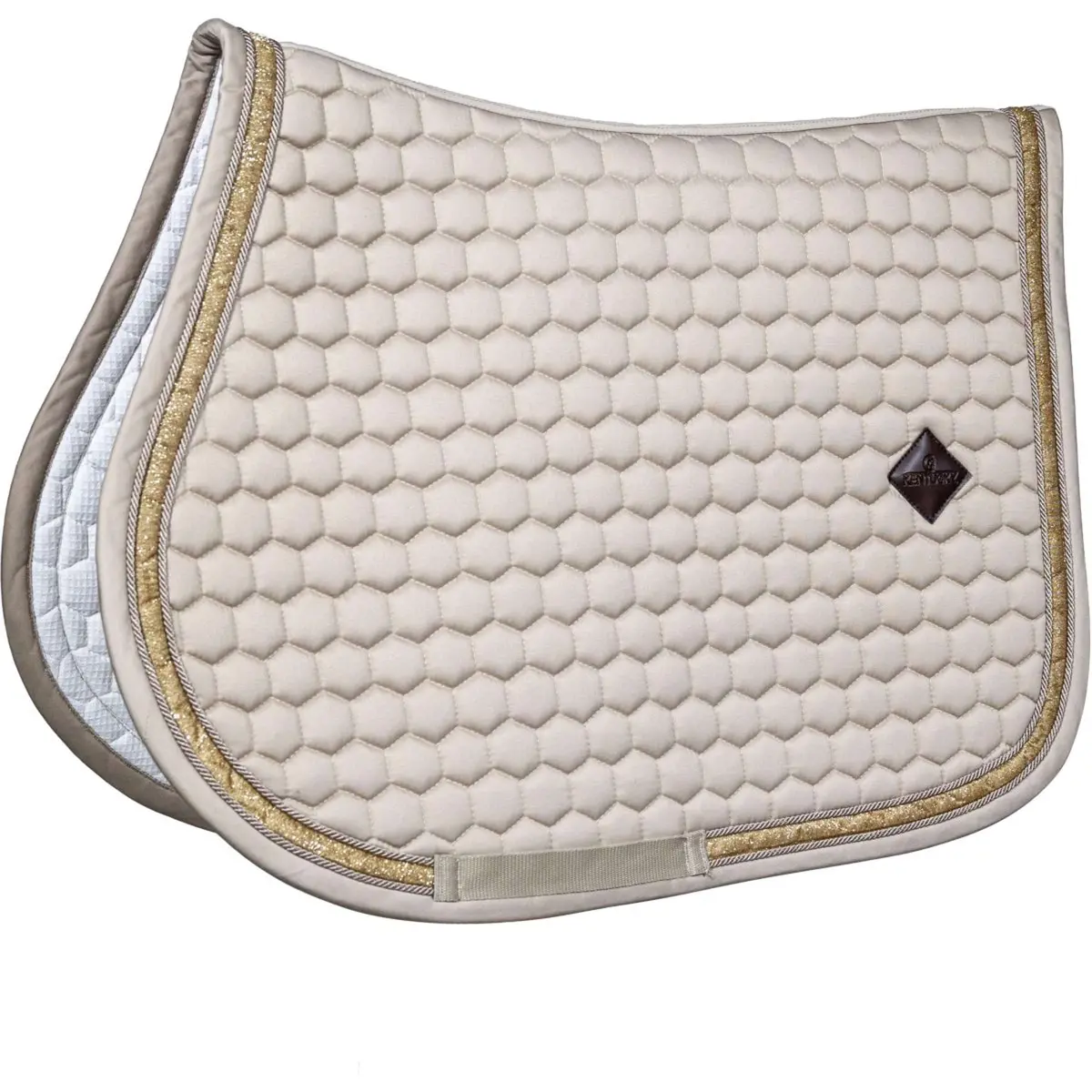 Kentucky Zadeldekje Glitter Beige 1