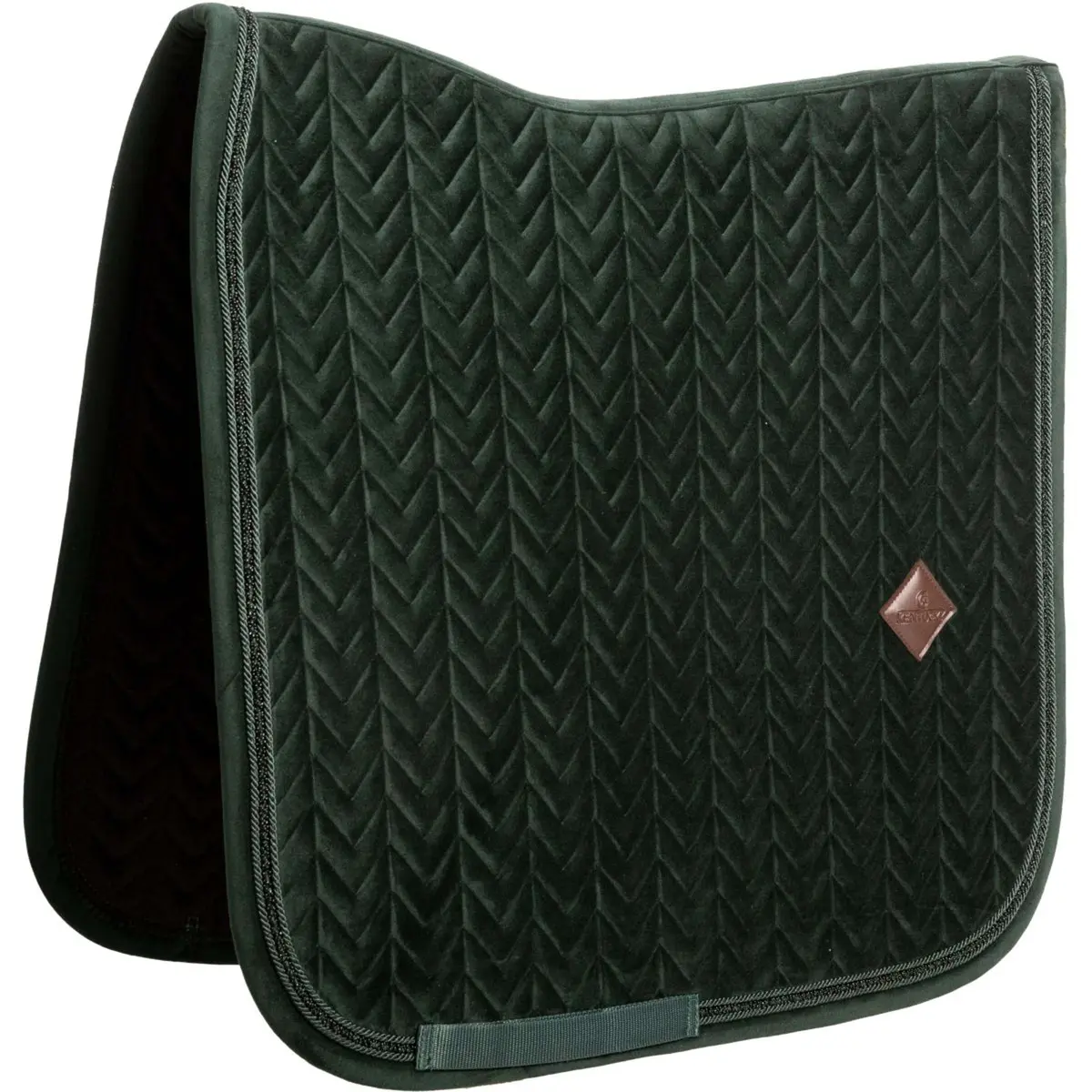 Kentucky Zadeldekje Velvet Mini Pearls Dressuur Pine Green 1