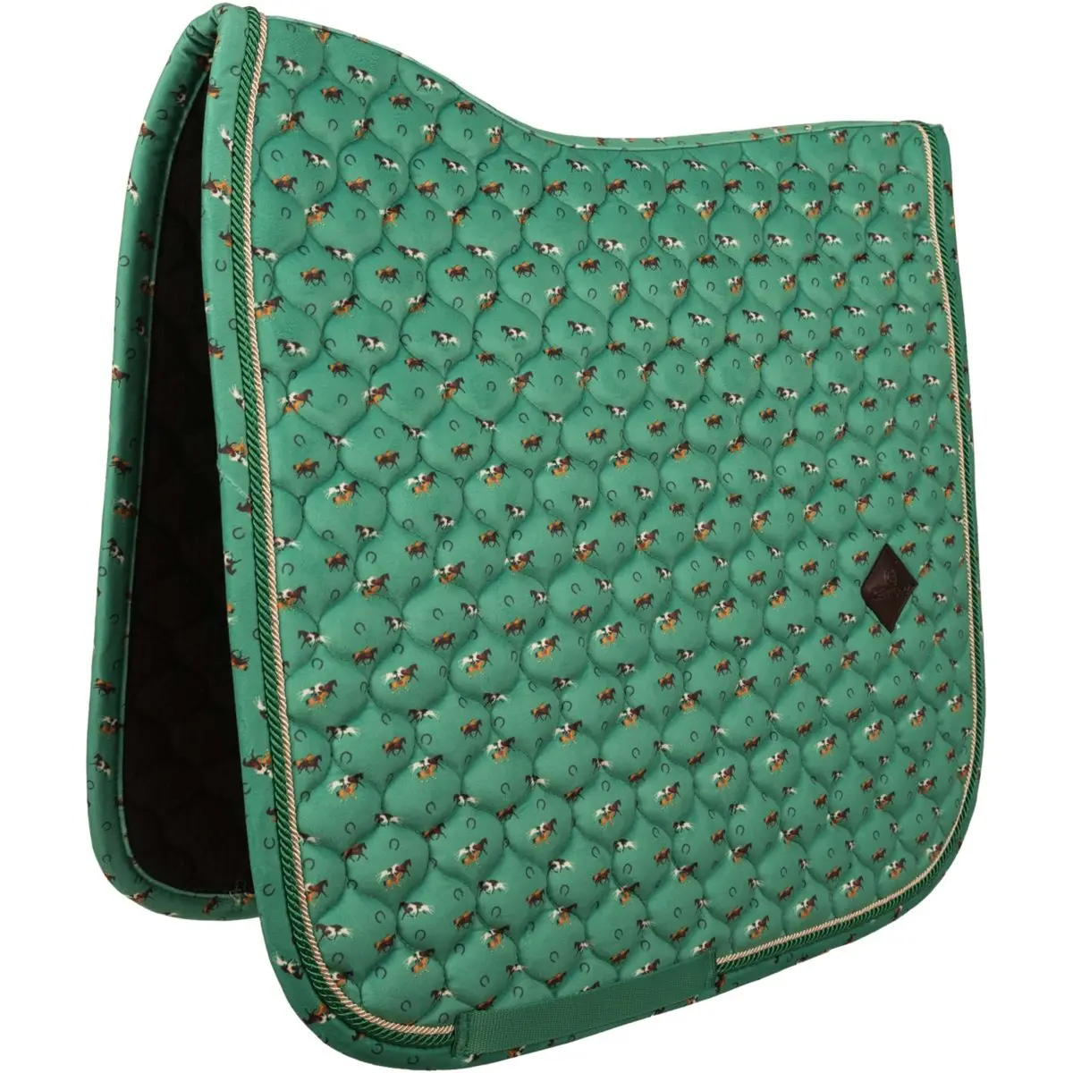 Kentucky Zadeldekje Velvet Horse Printing Dressuur Groen 1