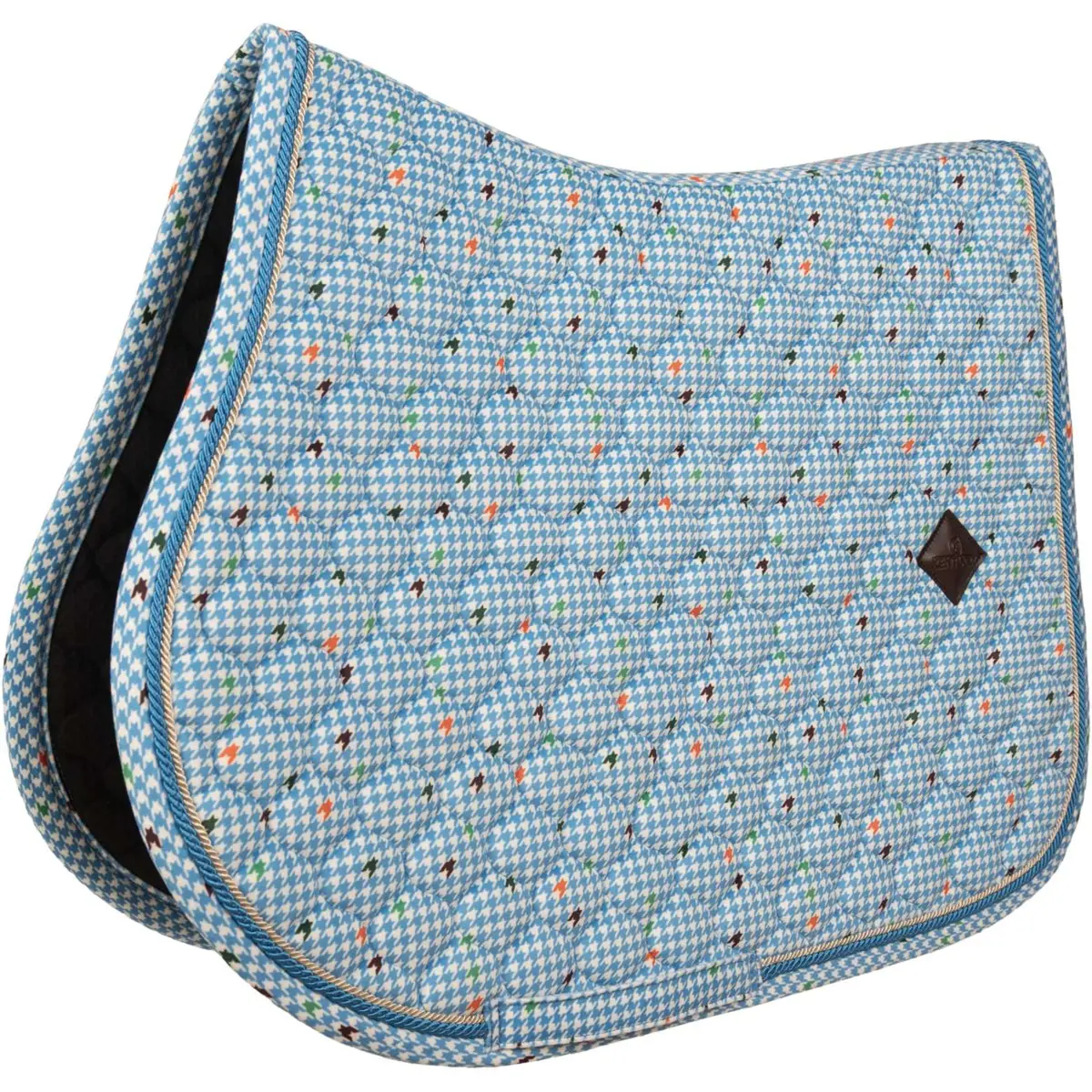 Kentucky Zadeldekje Velvet Pied De Poule Springen Navy 1