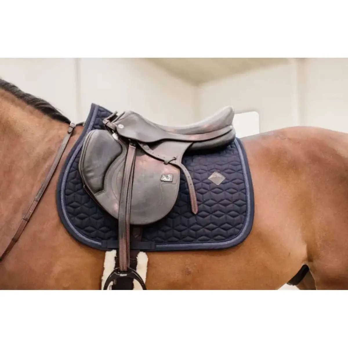 Kentucky Zadeldekje Glitter Rope Springen Navy 1