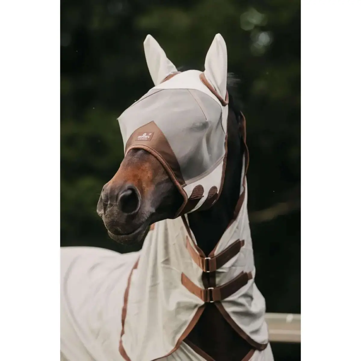 Kentucky Vliegenmasker Classic Met Oren Zilver 1