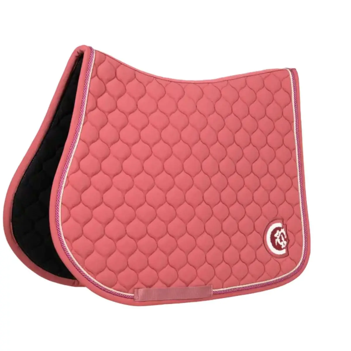 Kentucky Horsewear Zadeldekje Onion Quilt 3D Logo Springen Fuchisa 1