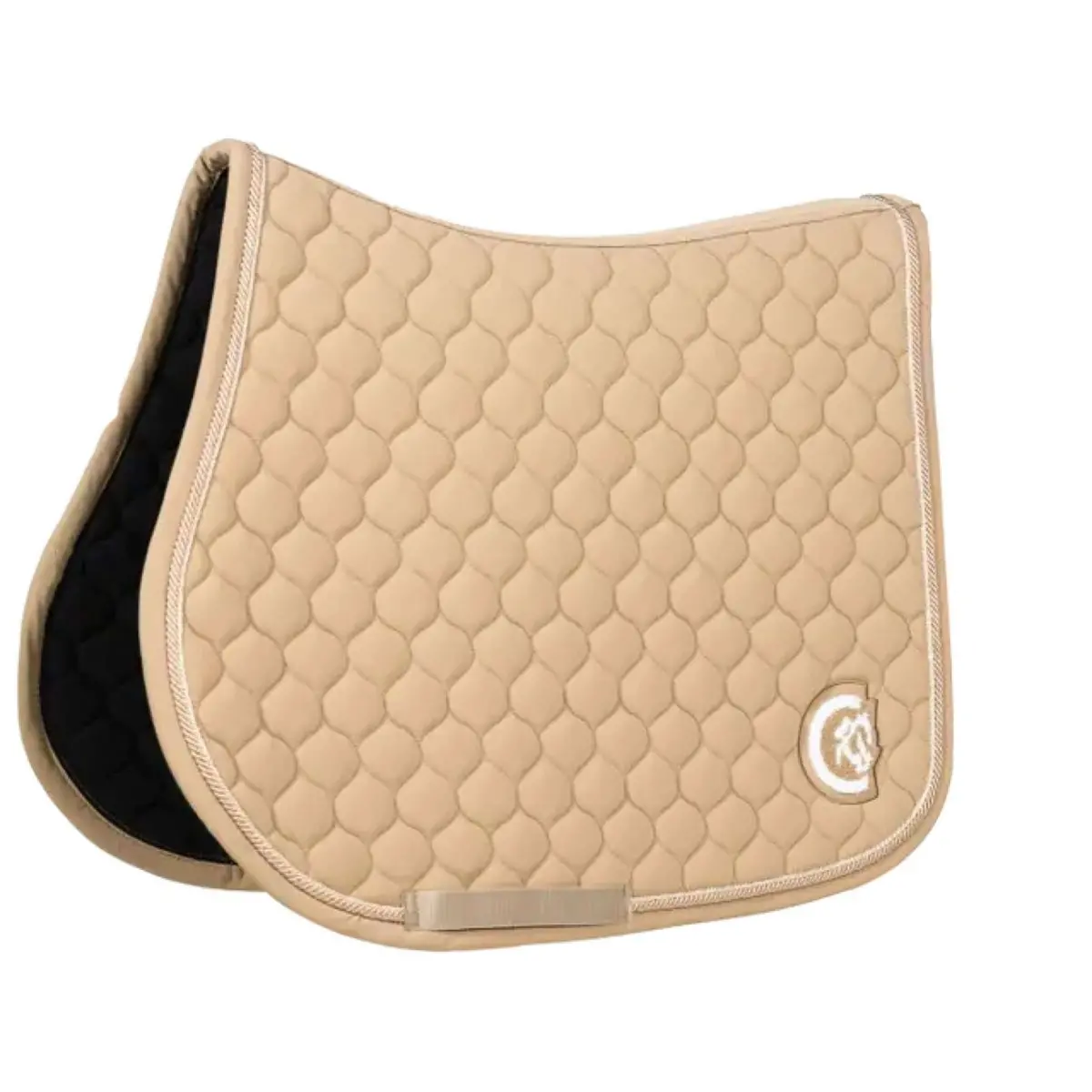 Kentucky Horsewear Zadeldekje Onion Quilt 3D Logo Springen Beige 1