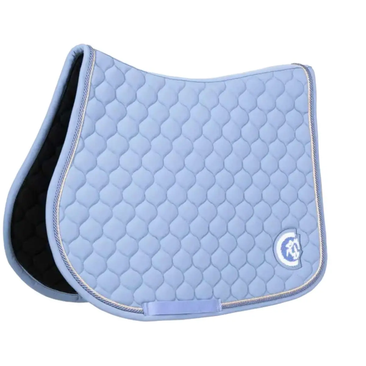 Kentucky Horsewear Zadeldekje Onion Quilt 3D Logo Springen Licht Blauw 1