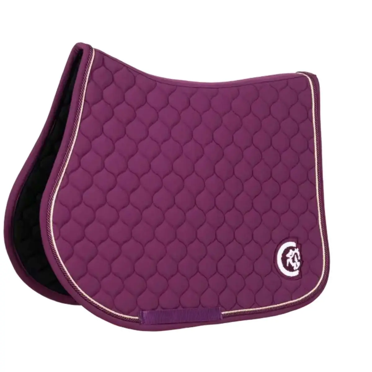Kentucky Horsewear Zadeldekje Onion Quilt 3D Logo Springen Paars 1