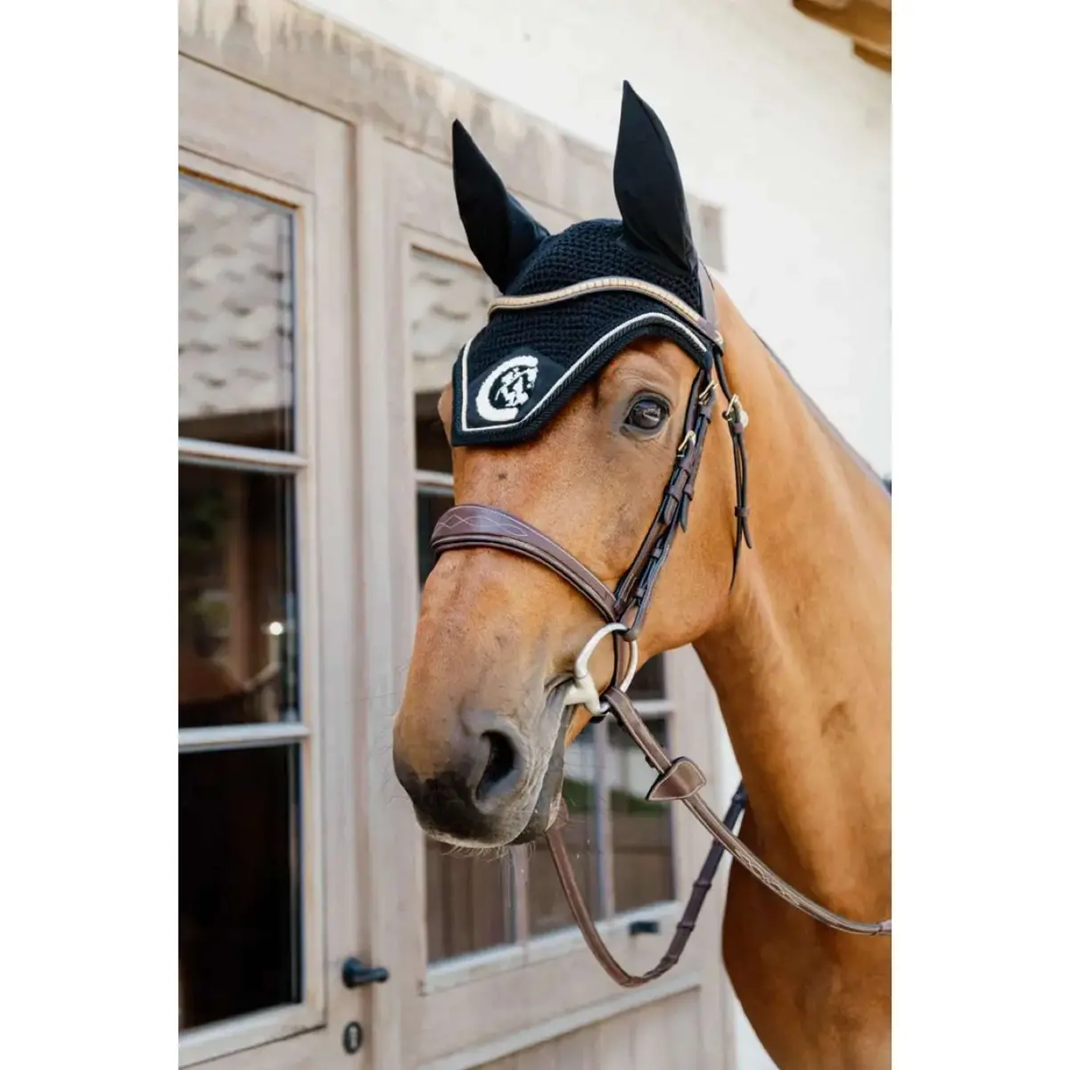 Kentucky Horsewear Oornetje Wellington 3D Logo Zwart 1