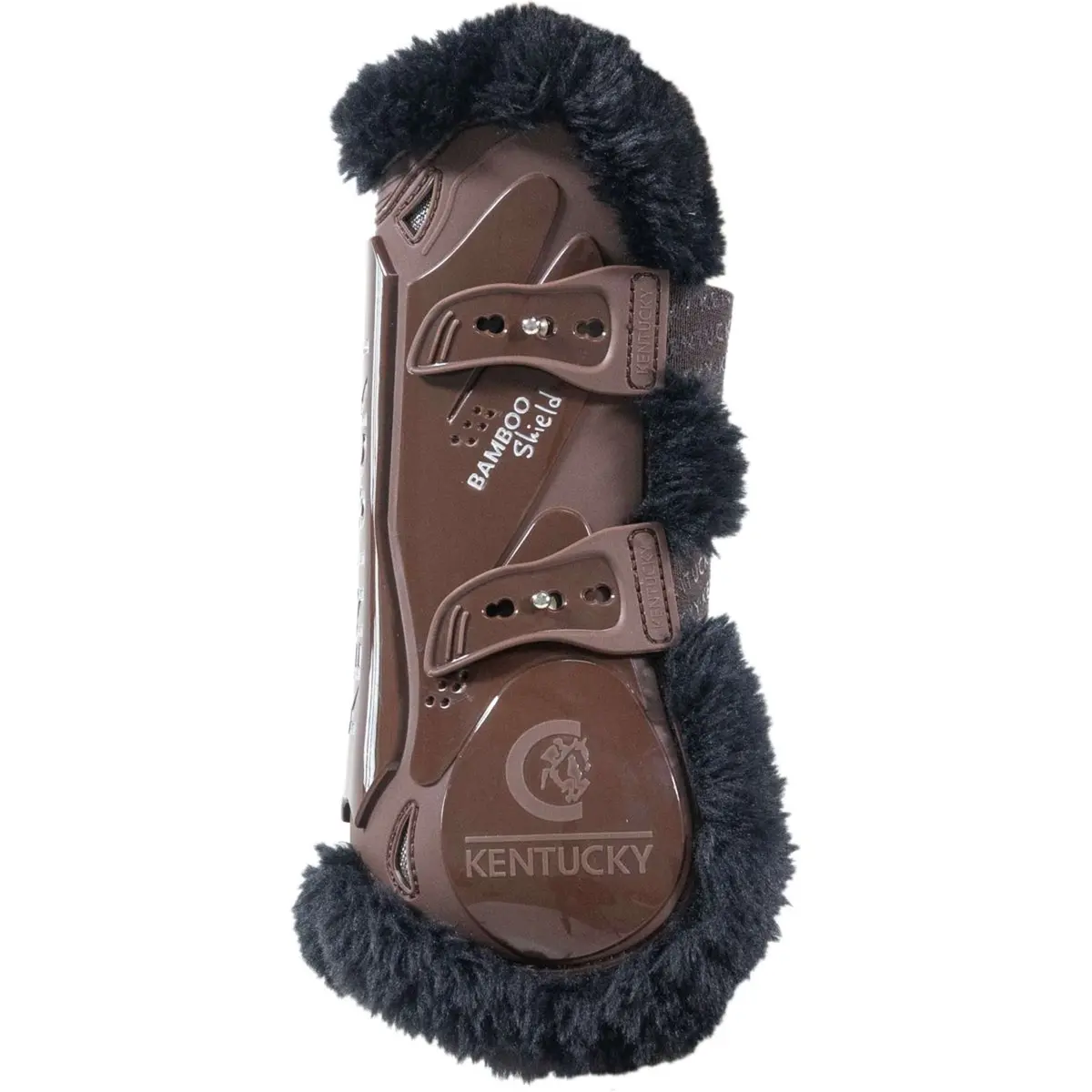 Kentucky Peesbeschermers Bamboo Elastic Vegan Sheepskin Bruin/Zwart 1