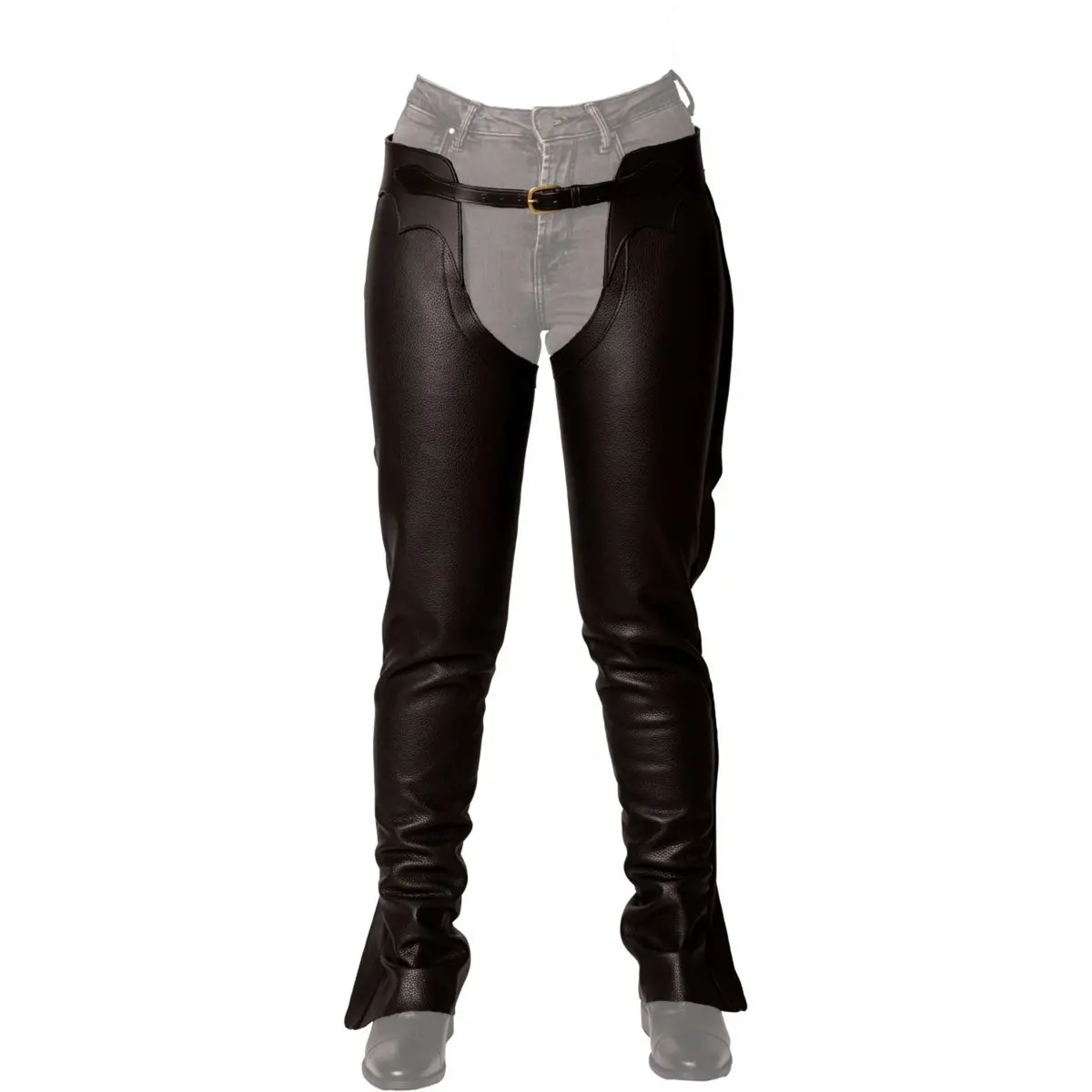 Dyon Lange Chaps Leer Standard Zwart 1