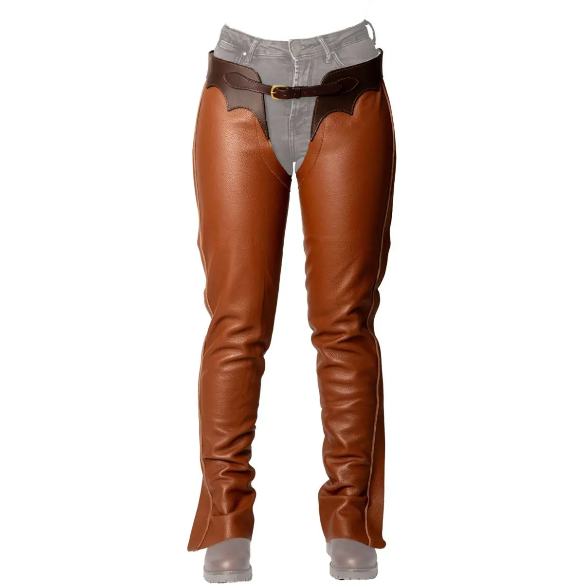 Dyon Lange Chaps Leer Standard Cognac 1