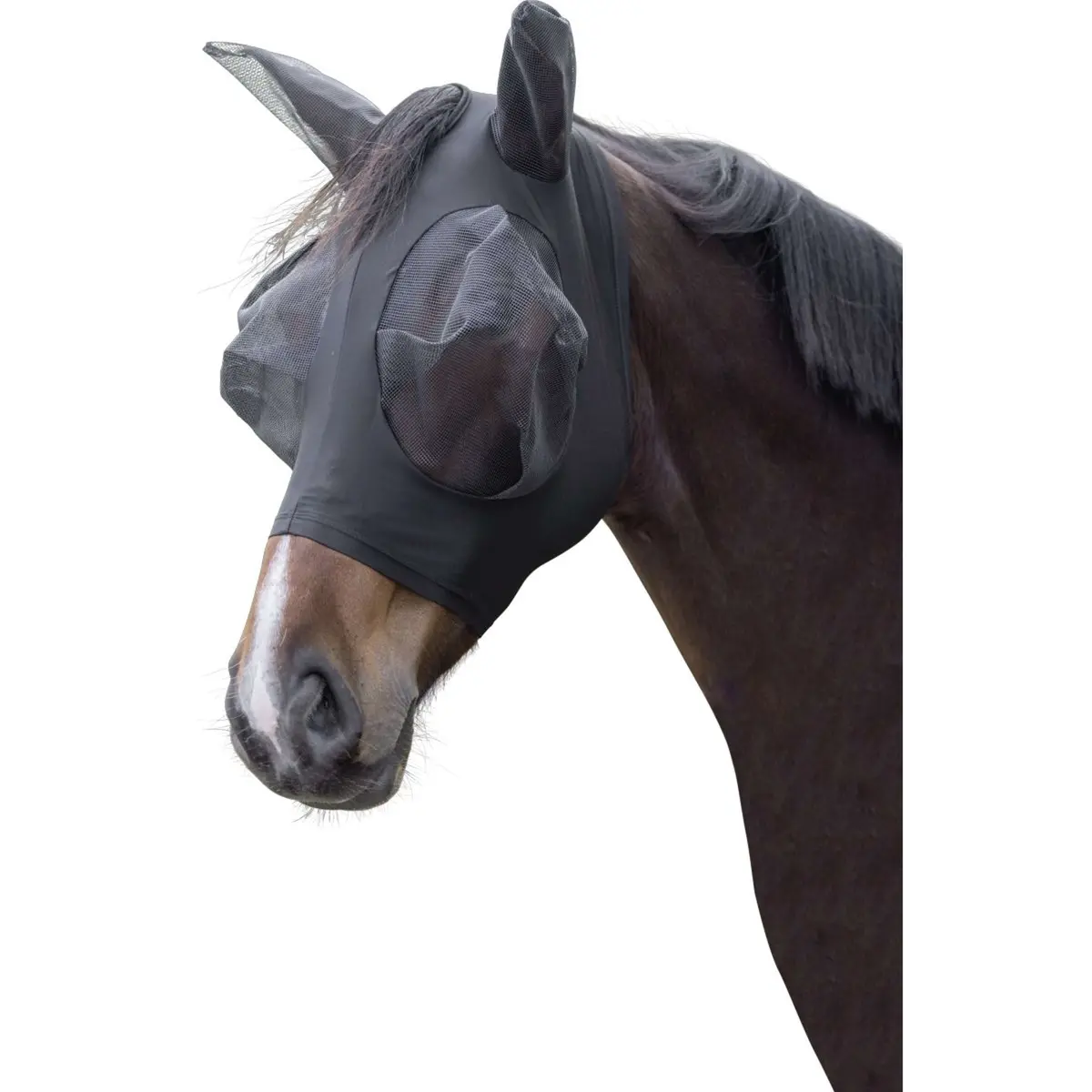 Kerbl Vliegenmasker Fino Stretch Zwart 1