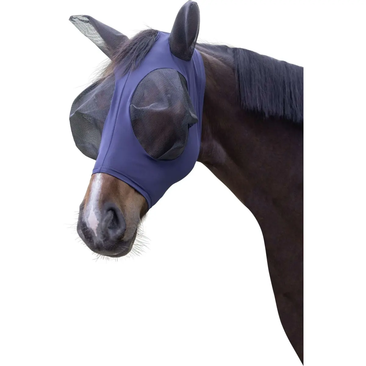 Kerbl Vliegenmasker Fino Stretch Blauw 1