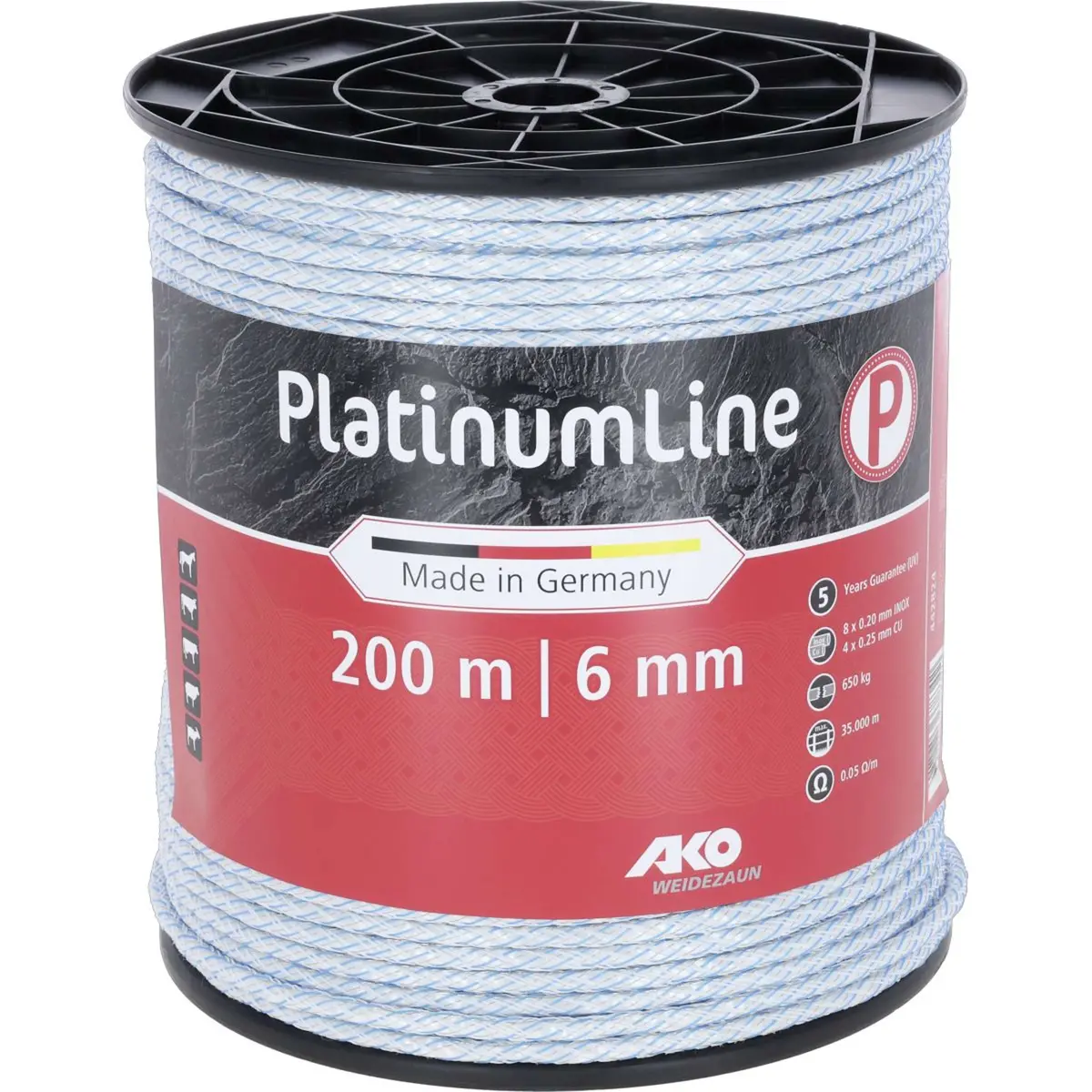 Ako Touw Platinumline 200M Wit/Blauw 1