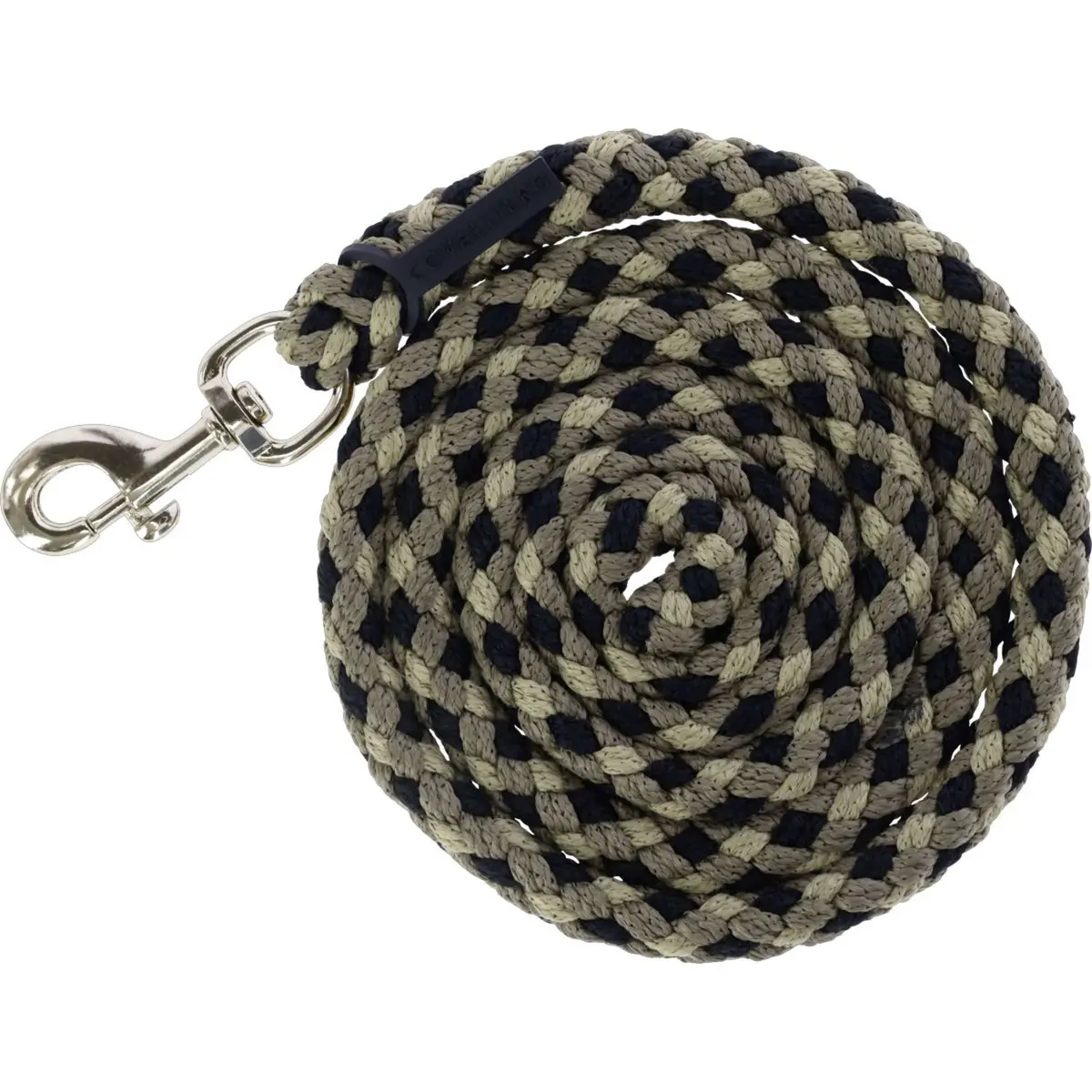 Covalliero Halstertouw Ss26 Met Musketonhaak Zwart/Walnoot 1