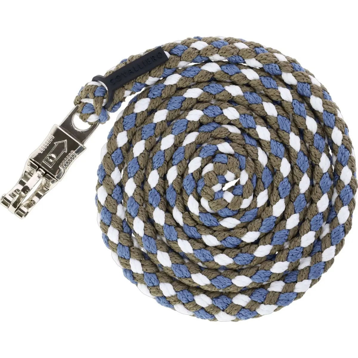 Covalliero Halstertouw Ss26 Met Paniekhaak Smoked Blue/Walnoot 1