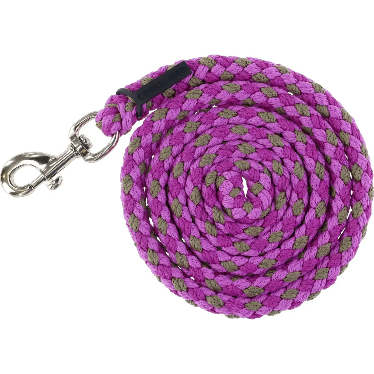 Covalliero Halstertouw Ss26 Met Musketonhaak Light Berry/Walnoot 1