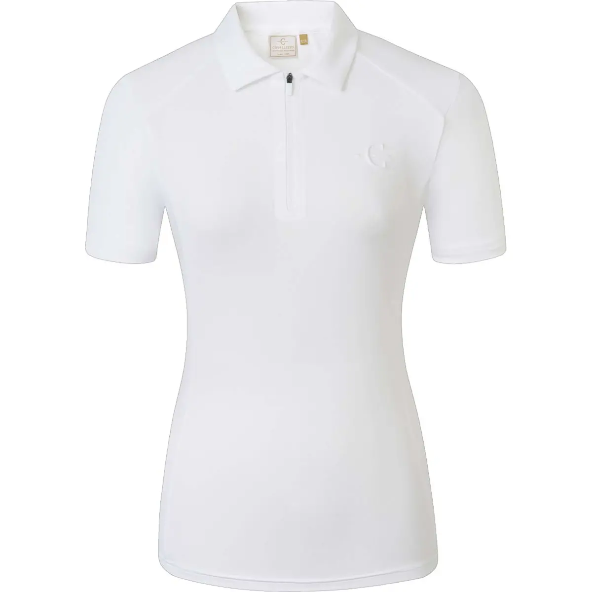Covalliero Polo Ss26 Dames Wit 1