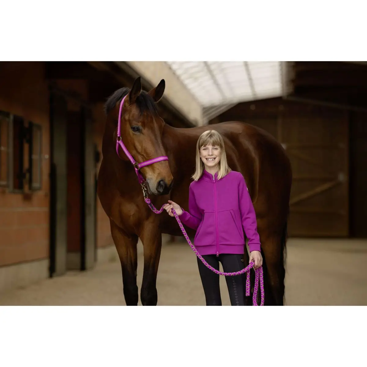 Covalliero Fleecevest Ss26 Kinderen Light Berry 2