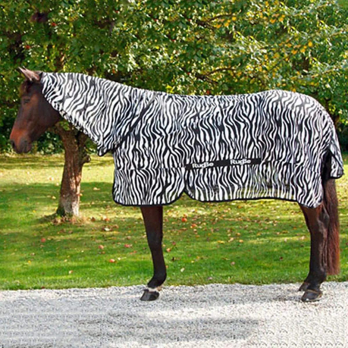 Rugbe By Covalliero Vliegendeken Met Hals Zebra 1