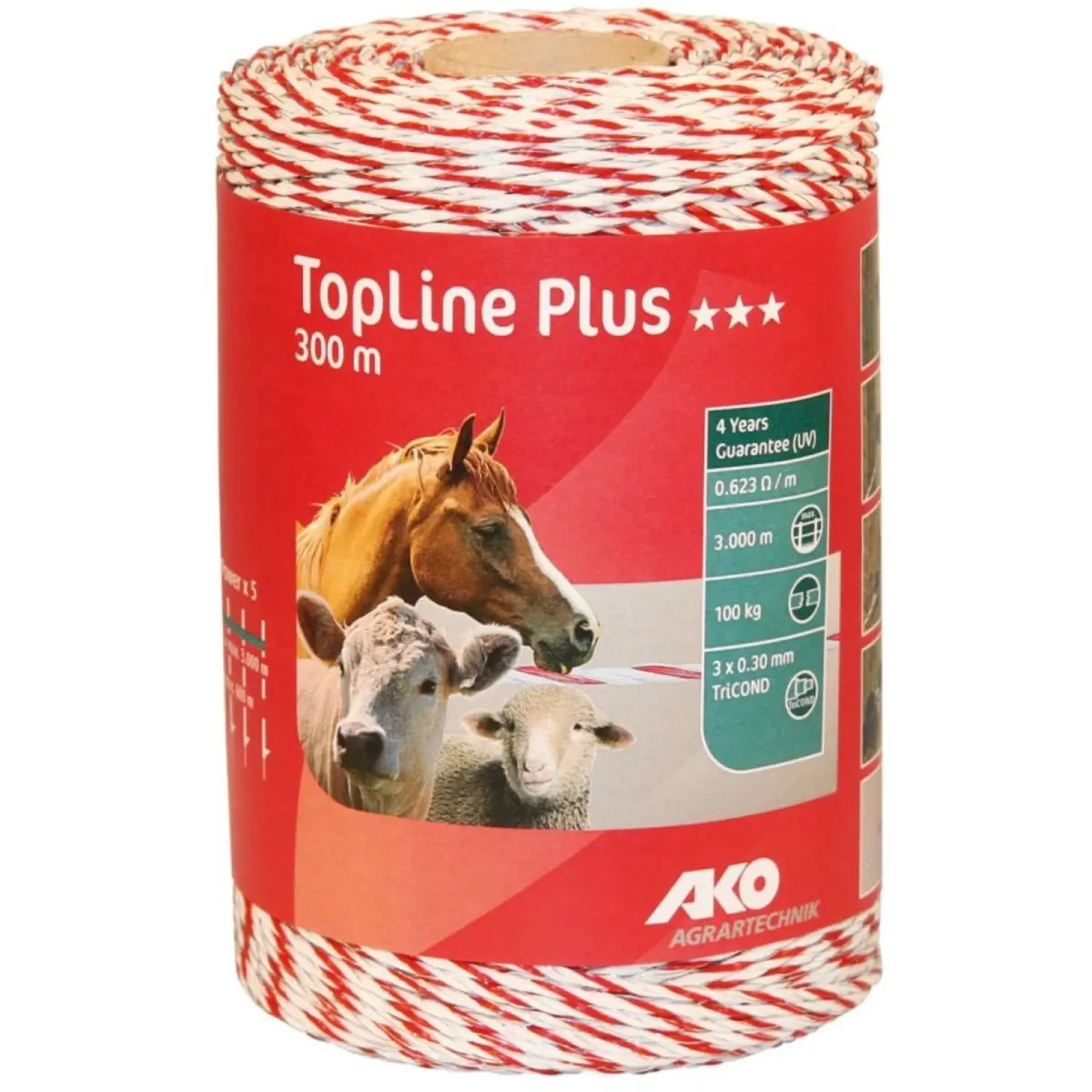 Ako Topline Plus Draad Wit/Rood 1