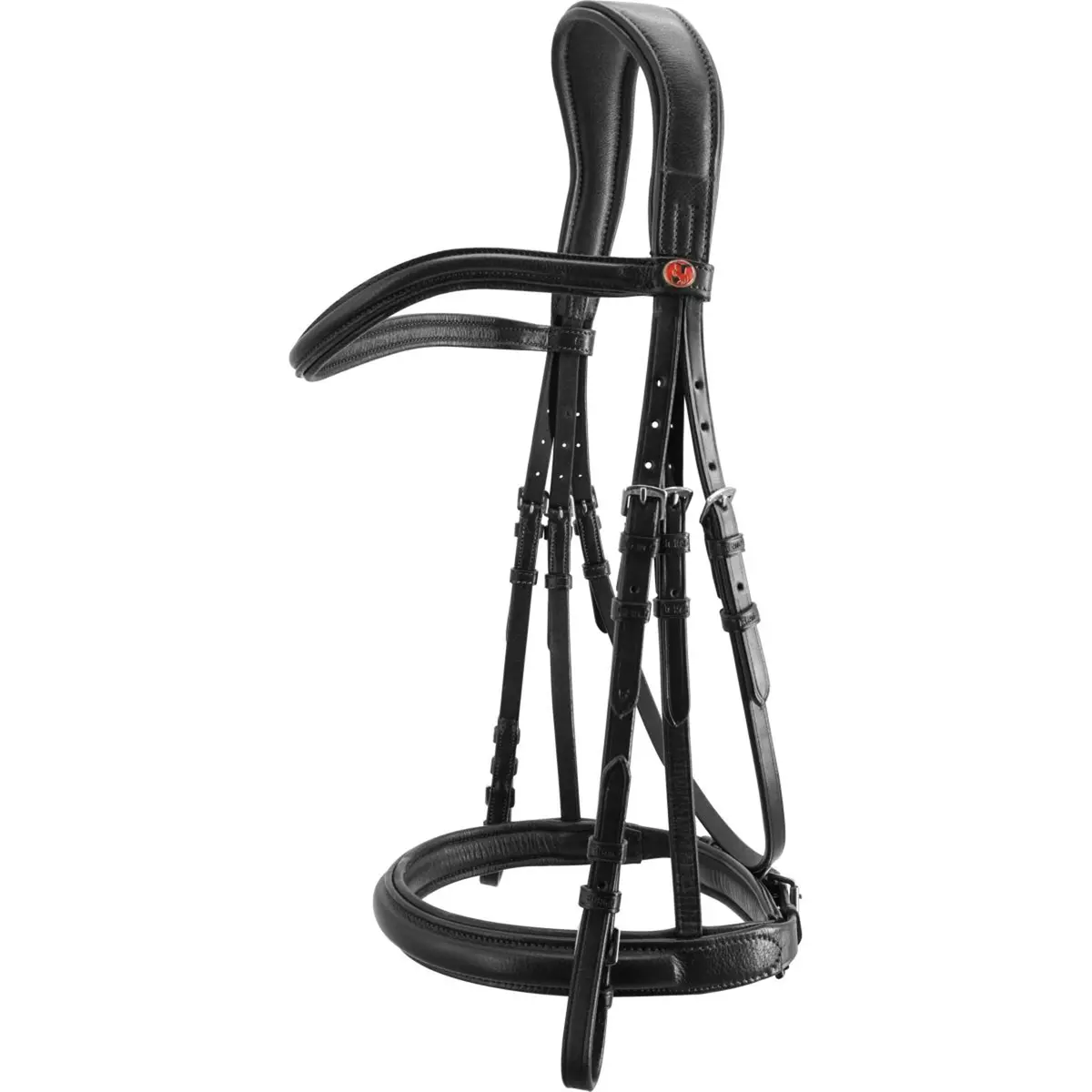 Kieffer Hoofdstel Ultrasoft Sue Leren Frontriem Zwart 1