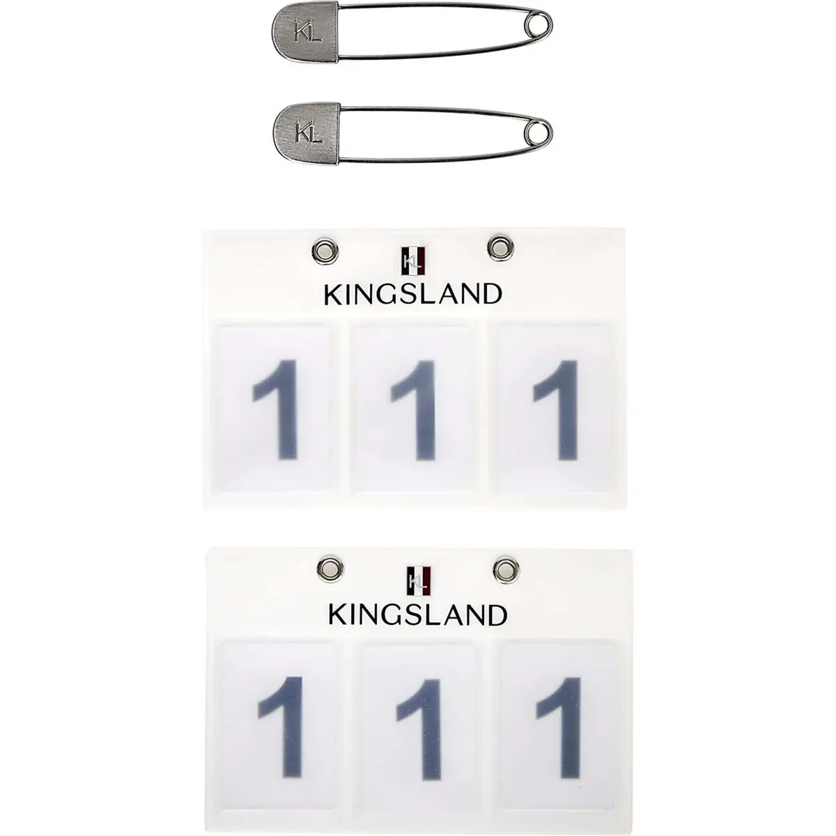Kingsland Startnummer Classic 3 Cijfers Wit 1