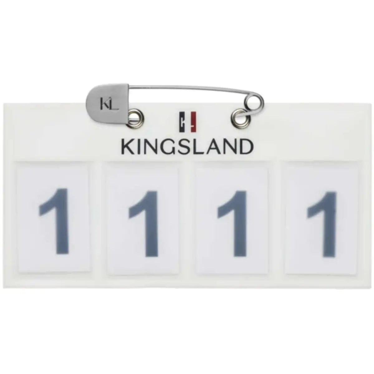 Kingsland Startnummer Classic 4 Cijfers Wit 1