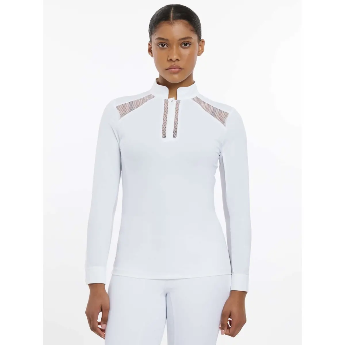 Lemieux Wedstrijdshirt Camille Lange Mouwen Wit 1
