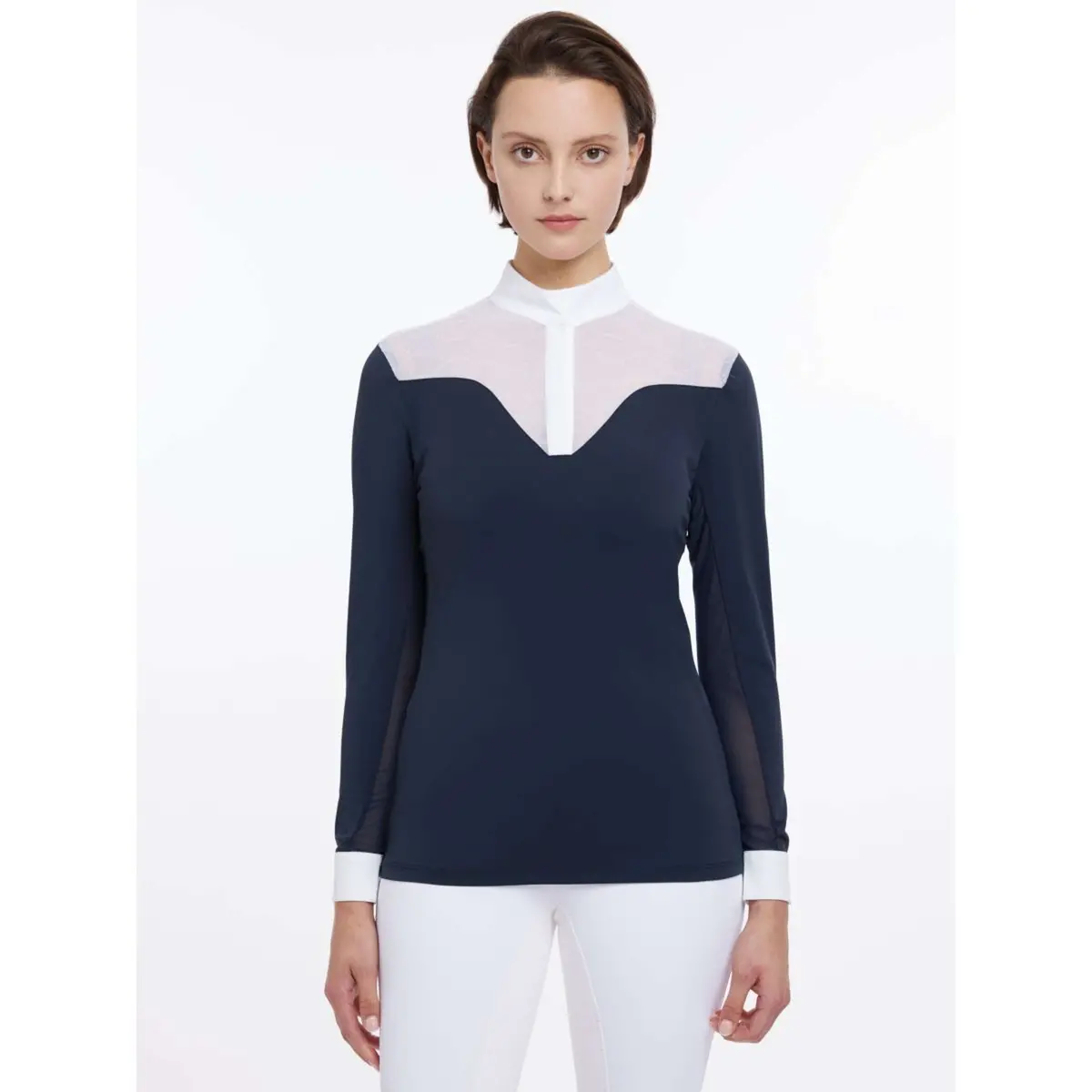 Lemieux Wedstrijdshirt Emily Lange Mouwen Ss25 Navy 1