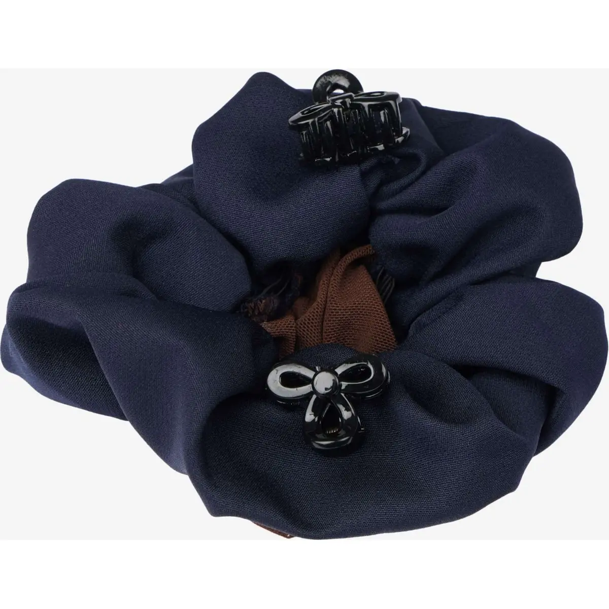 Lemieux Haarnetje Scrunchie Navy/Bruin 1