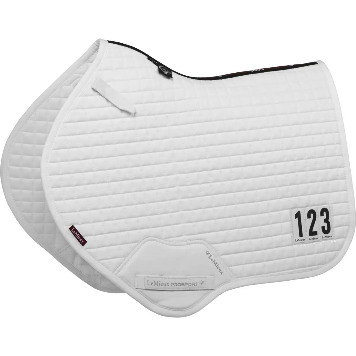 Lemieux Zadeldekje Cotton Competition Square Close Contact Wit 1