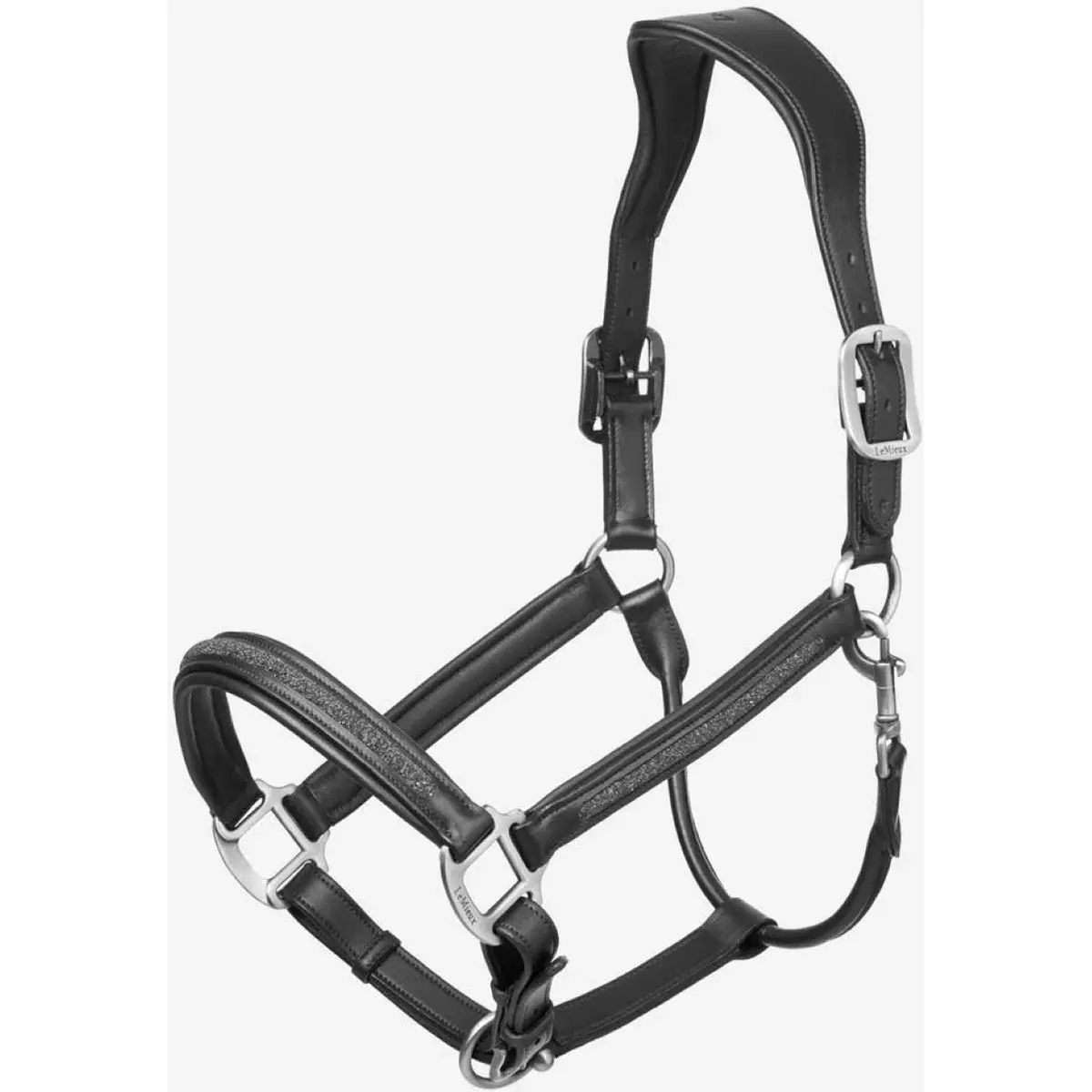 Lemieux Leren Halster Crystal Zwart 1