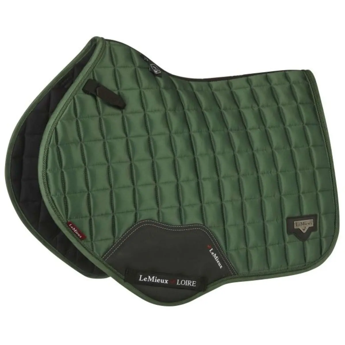 Lemieux Zadeldekje Loire Classic Satin Square Cc Hunter Groen 1