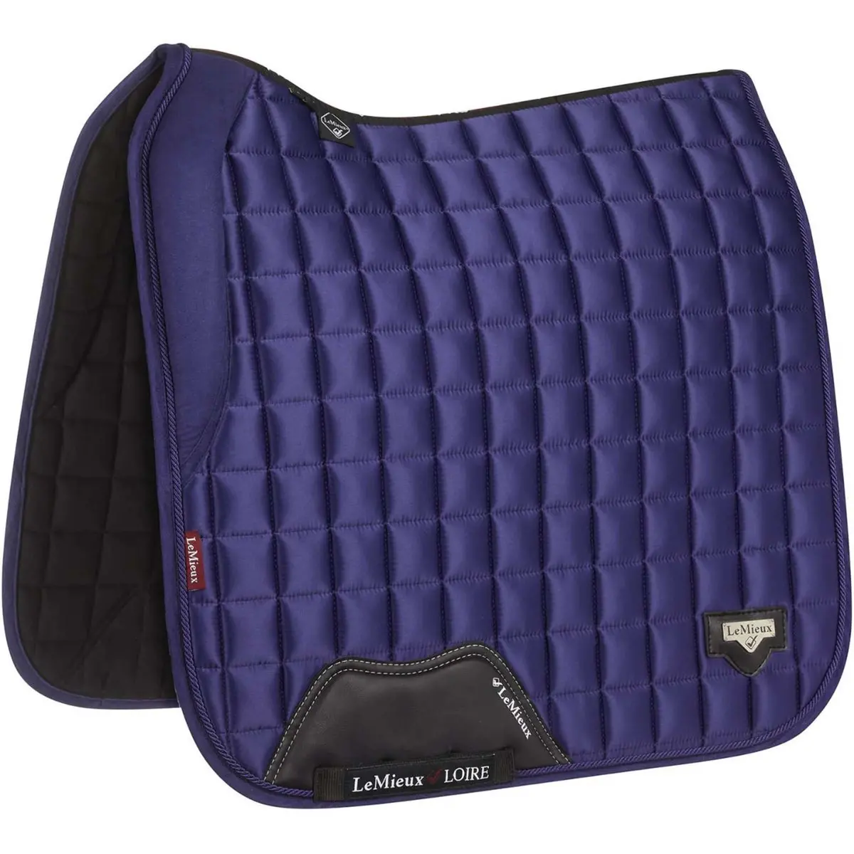 Lemieux Zadeldekje Loire Memory Satin Square Dressuur Ink Blue 1