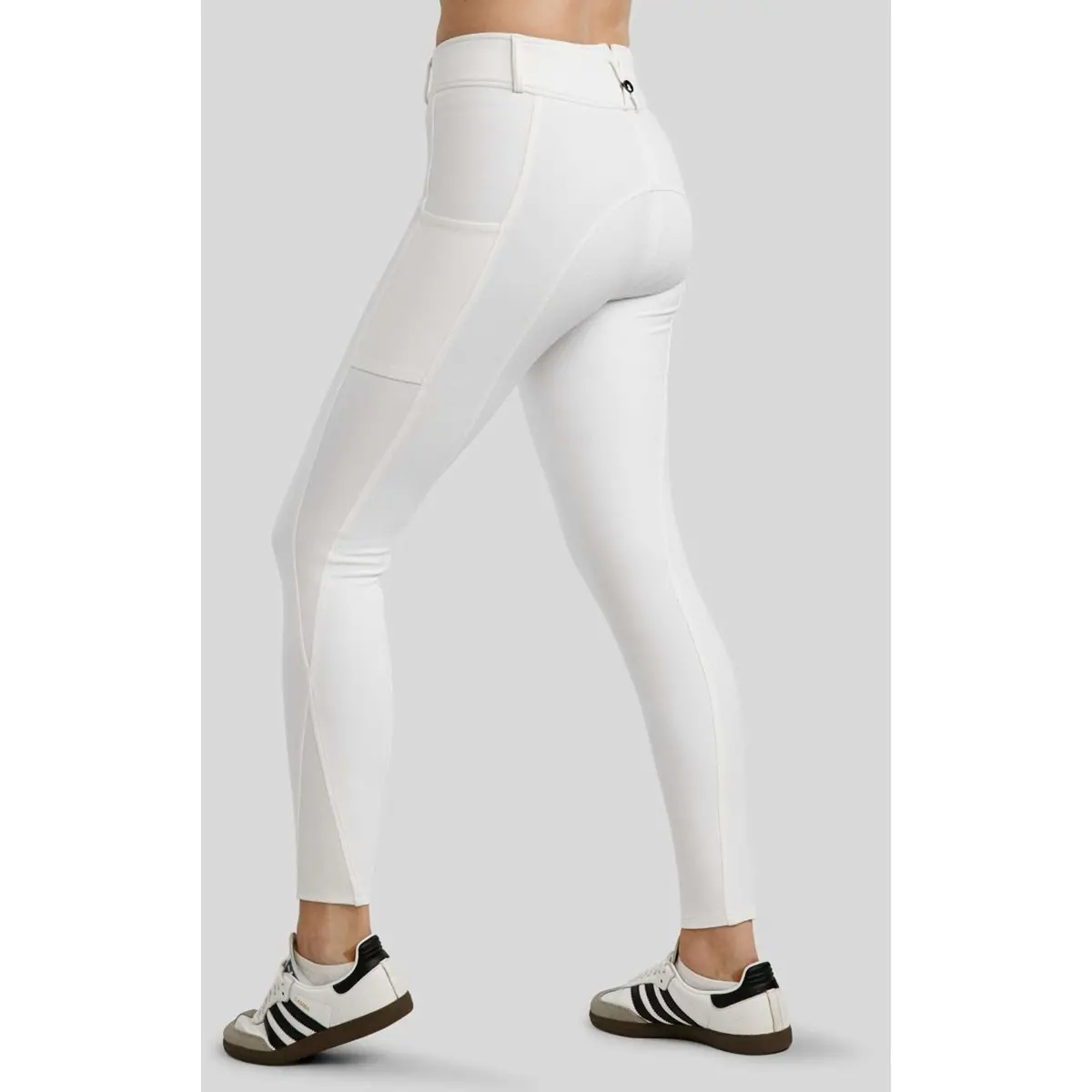 Montar Rijbroek Megan Full Grip Wit 2