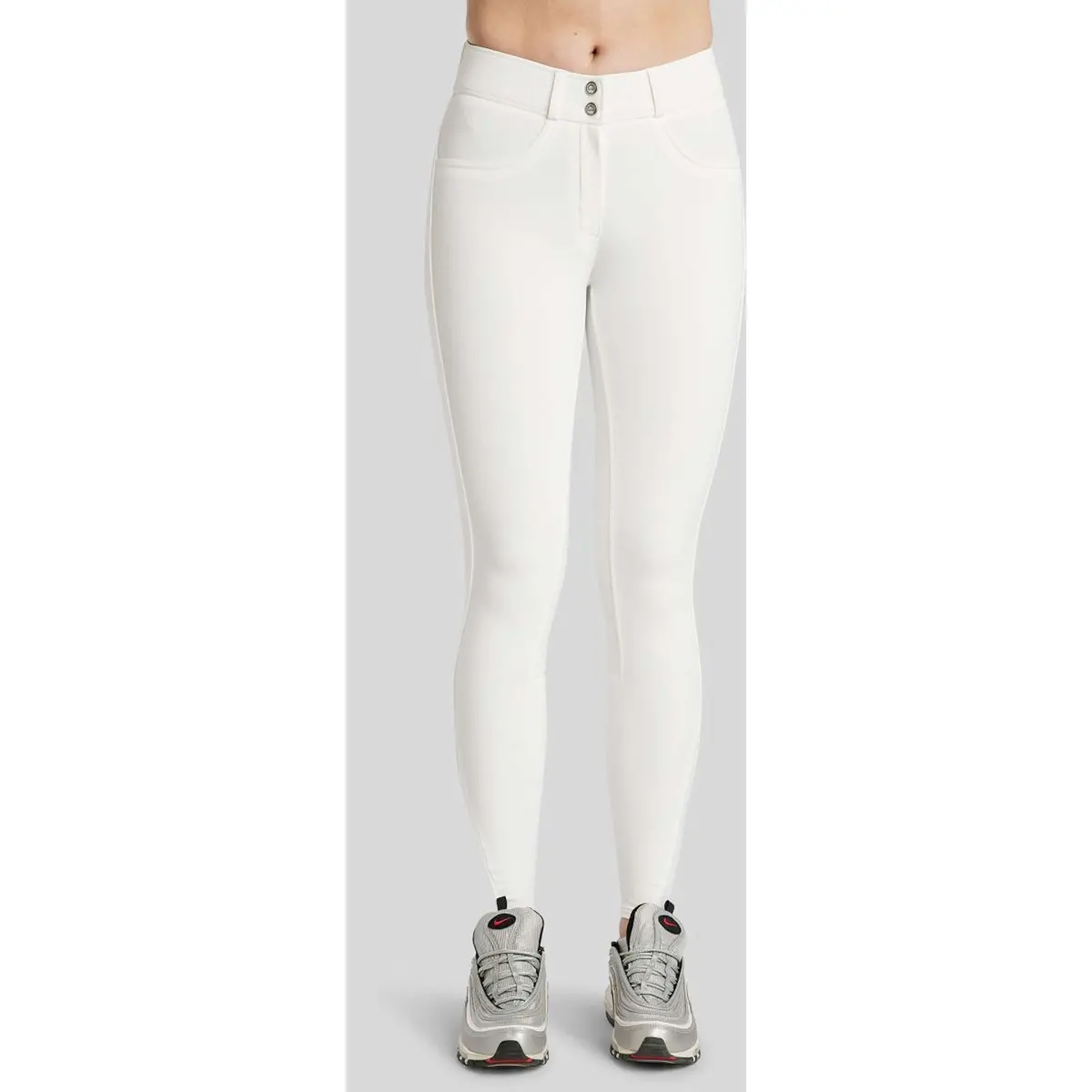 Montar Rijbroek Megan Yati Highwaist Full Grip Wit 1
