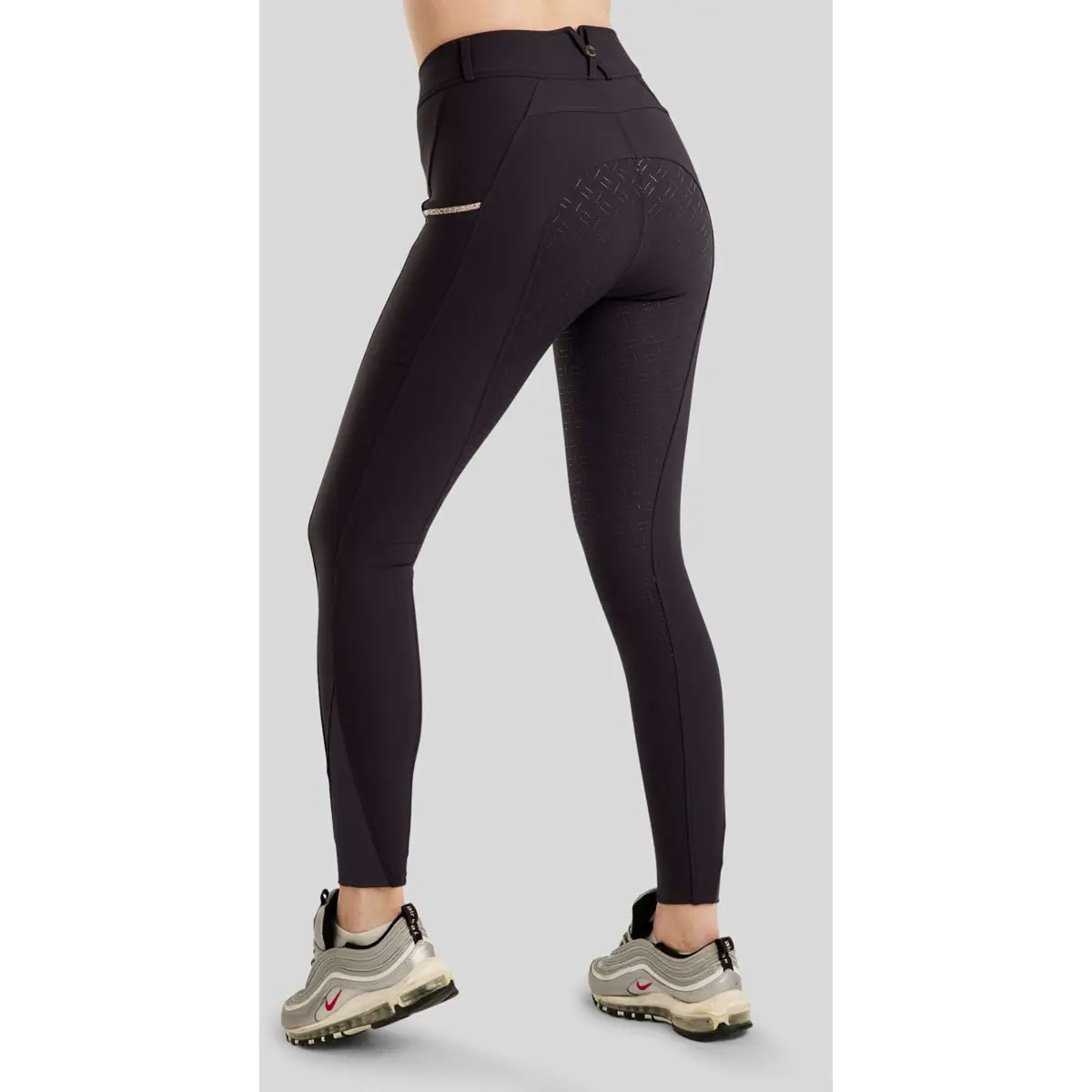 Montar Rijbroek Molila Champagne Crystals Full Grip Navy 1