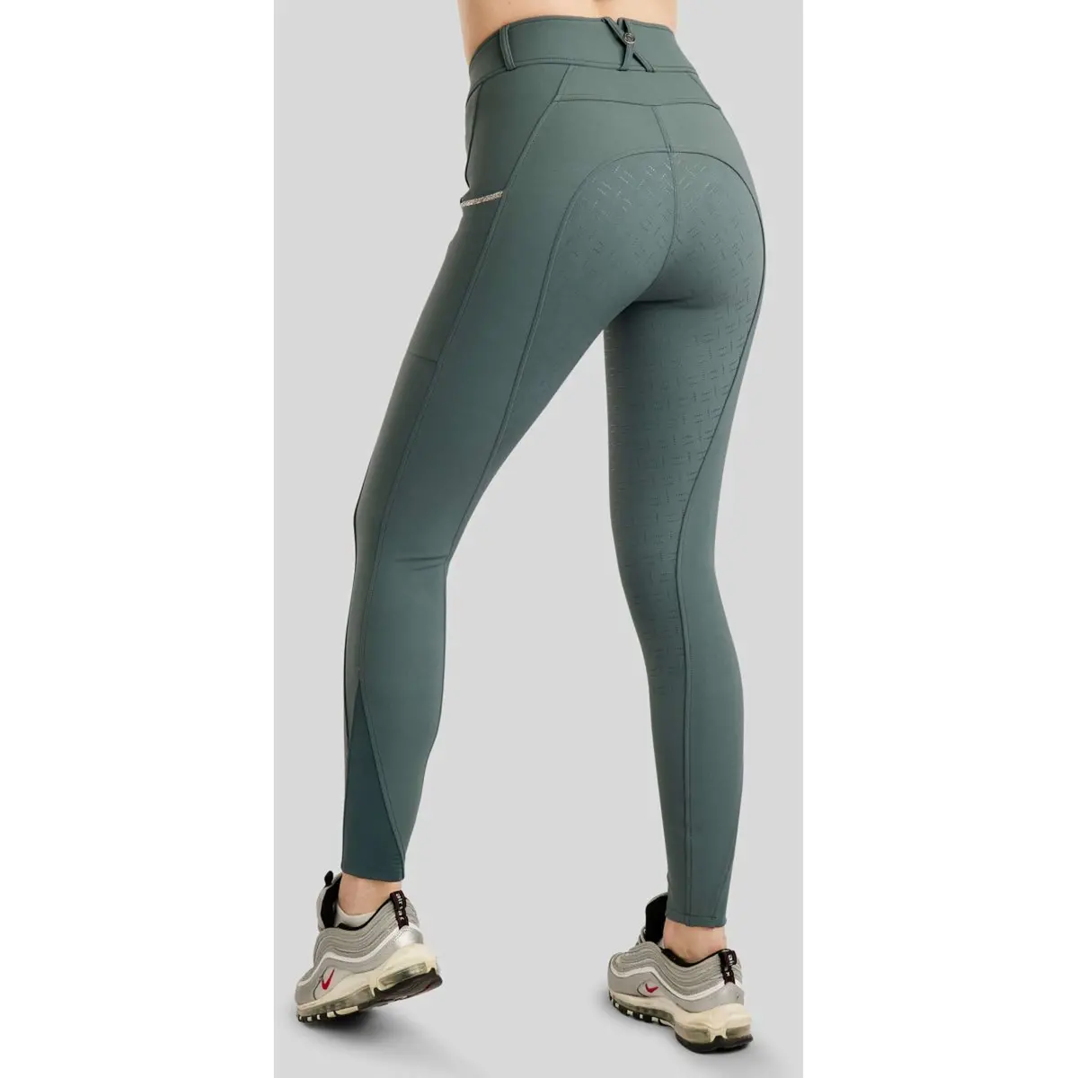 Montar Rijbroek Molila Champagne Crystals Full Grip Jade 1