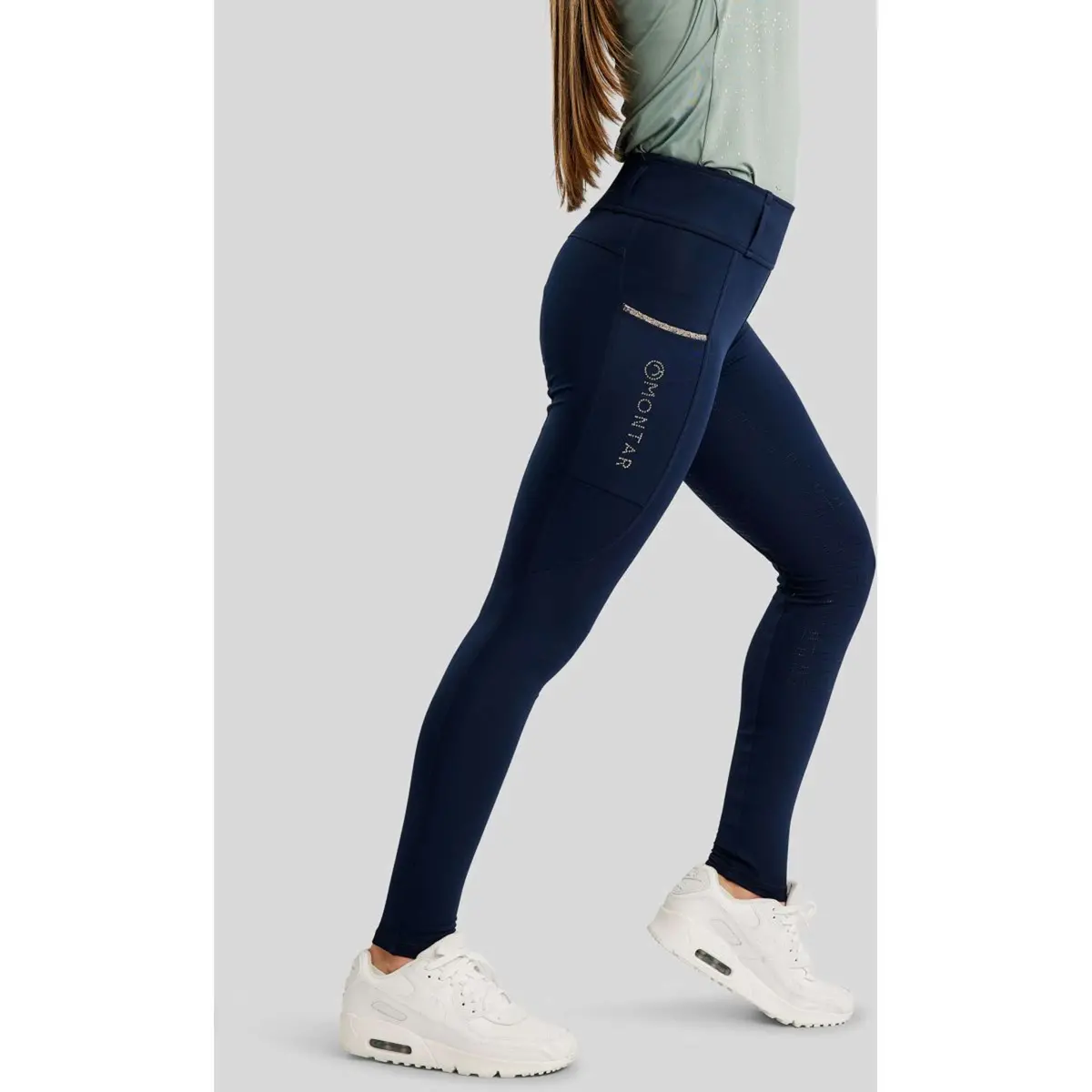 Montar Rijlegging Molila Champagne Crystals Junior Navy 1