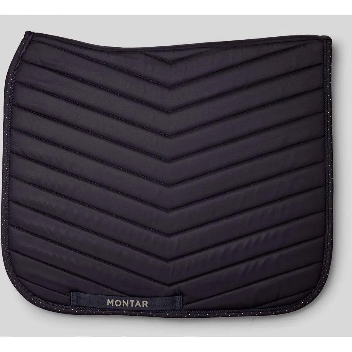 Montar Zadeldekje Fair Gun Metal Crystals Dressuur Navy 1