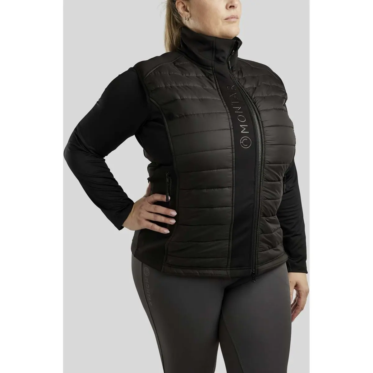 Montar Bodywarmer Emma Curve Zwart 1