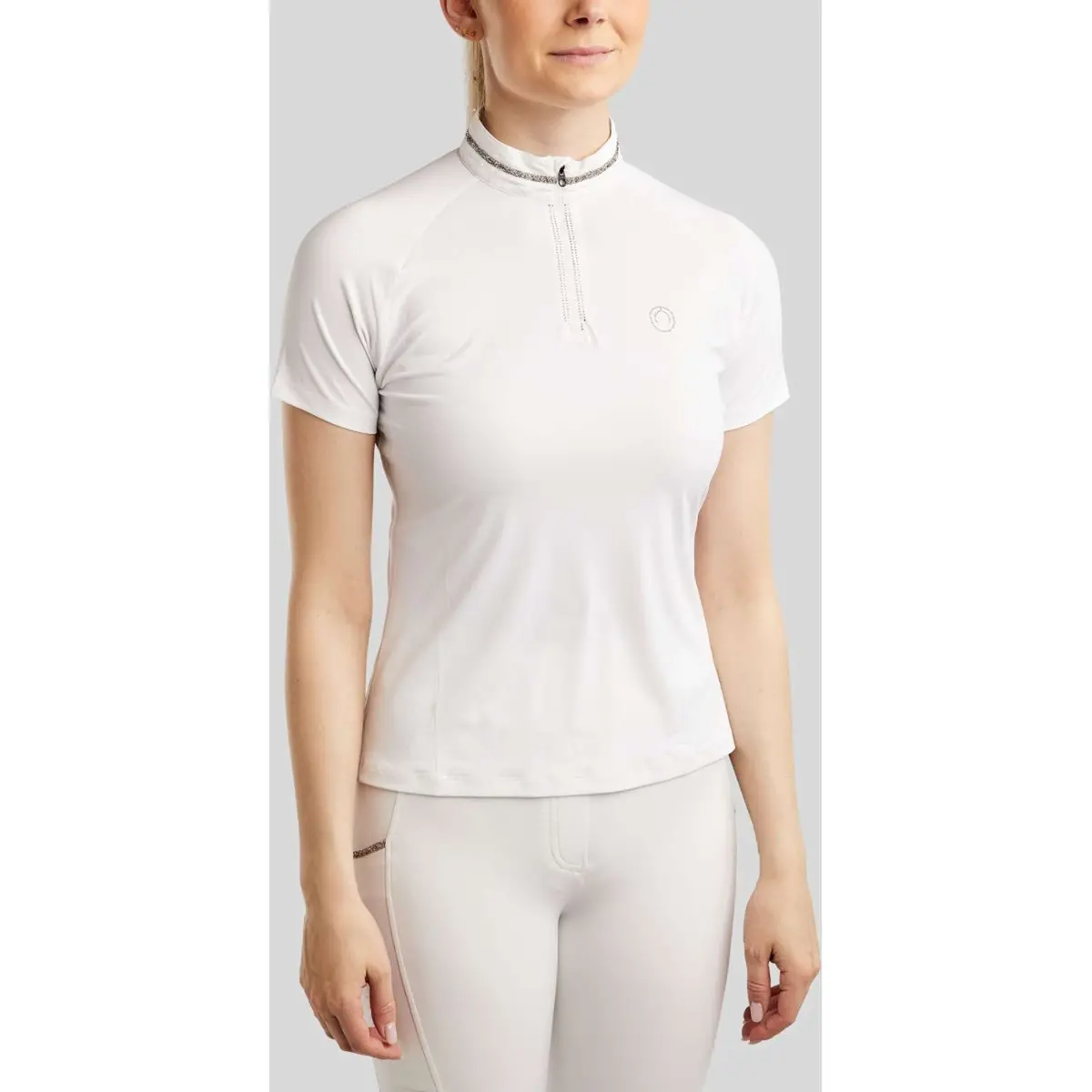 Montar Wedstrijdshirt Molila Champagne Crystals Wit 1