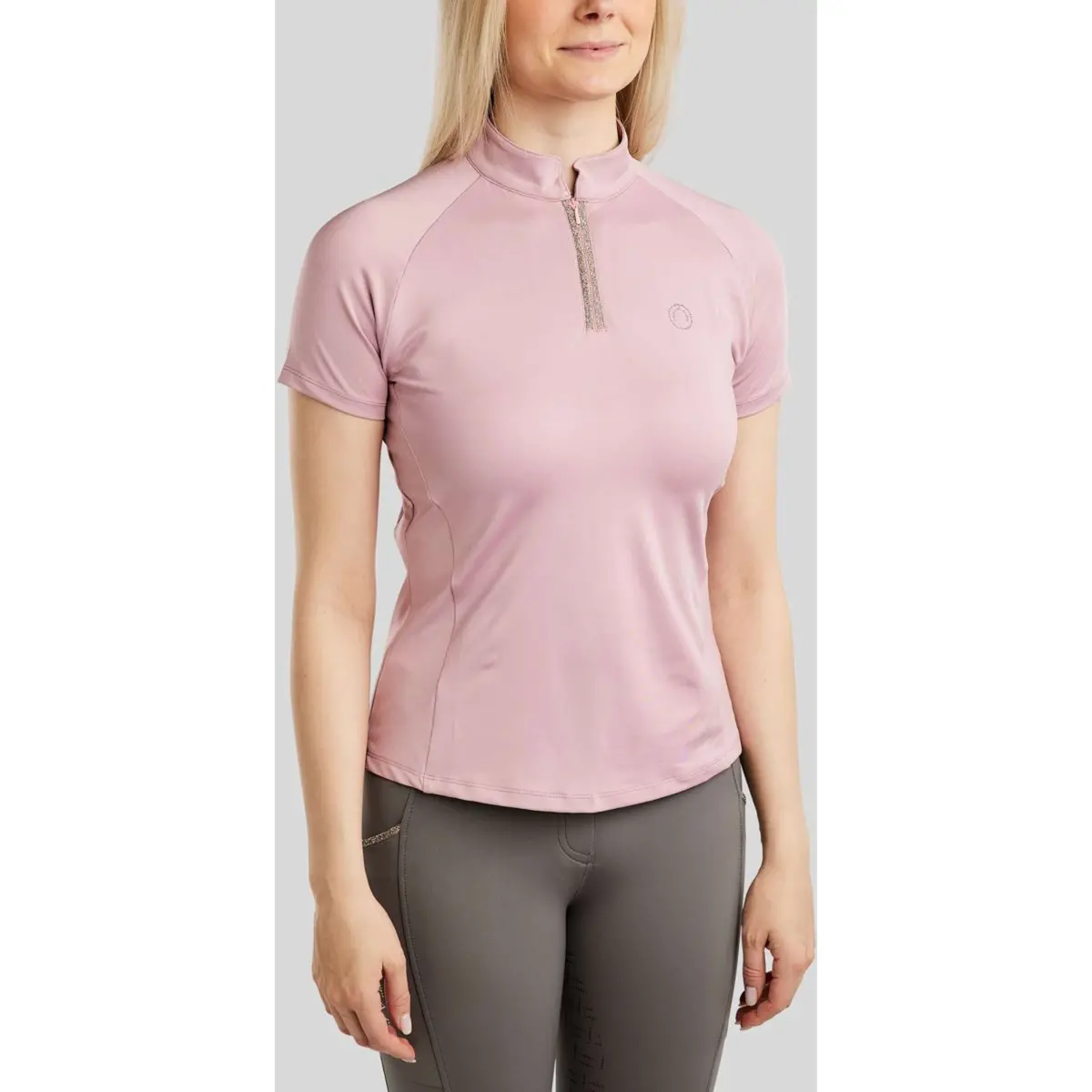 Montar Poloshirt Molila Champagne Crystals Candy Pink 1