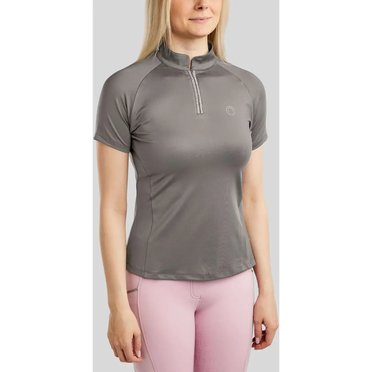 Montar Poloshirt Molila Champagne Crystals Grijs 1