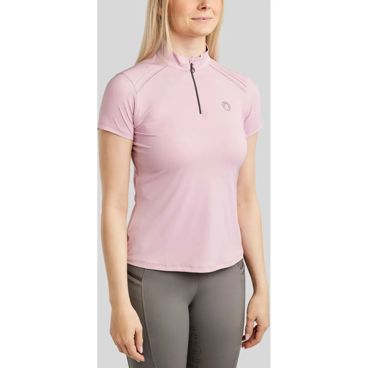 Montar Poloshirt Mopearl Pintuck Candy Pink 1