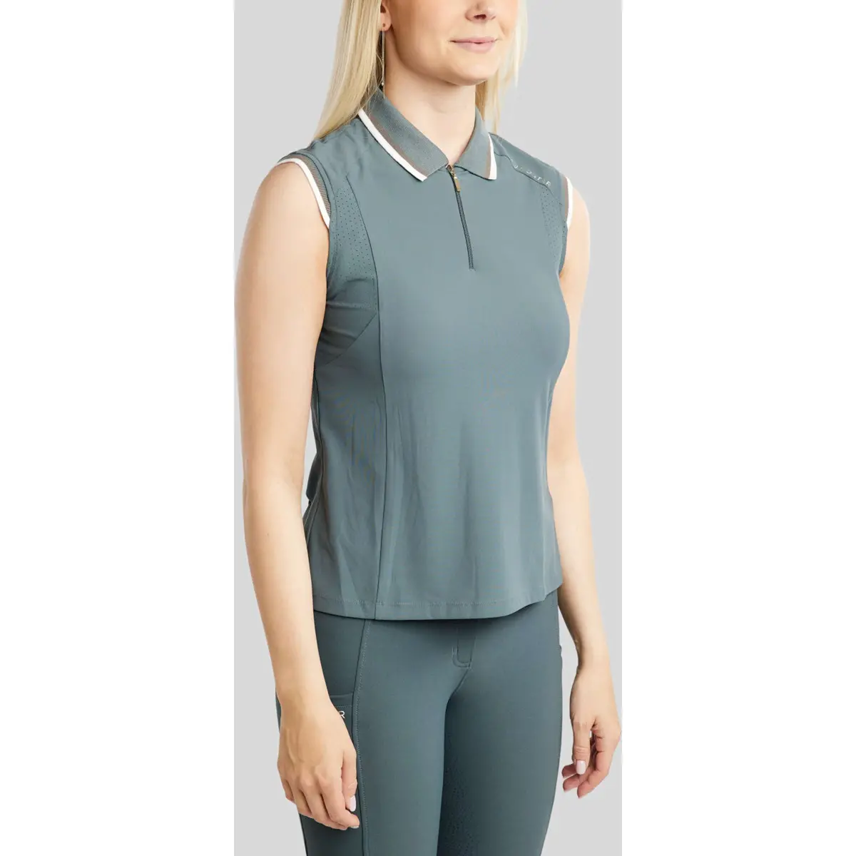 Montar Poloshirt Moottilia Mouwloos Dark Slate 1