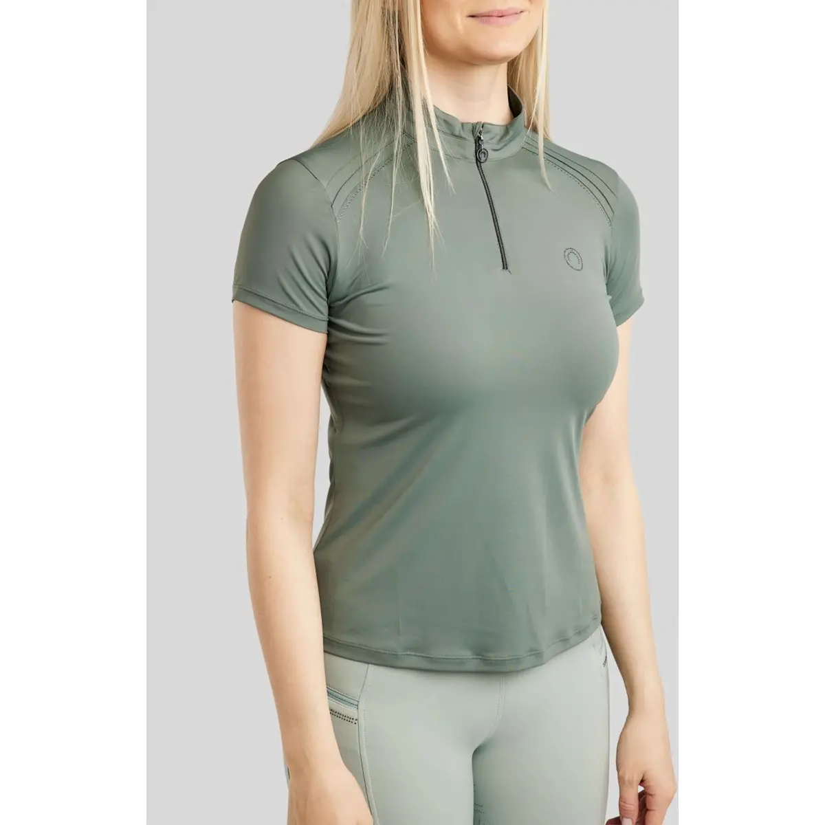 Montar Poloshirt Mopearl Pintuck Jade 1