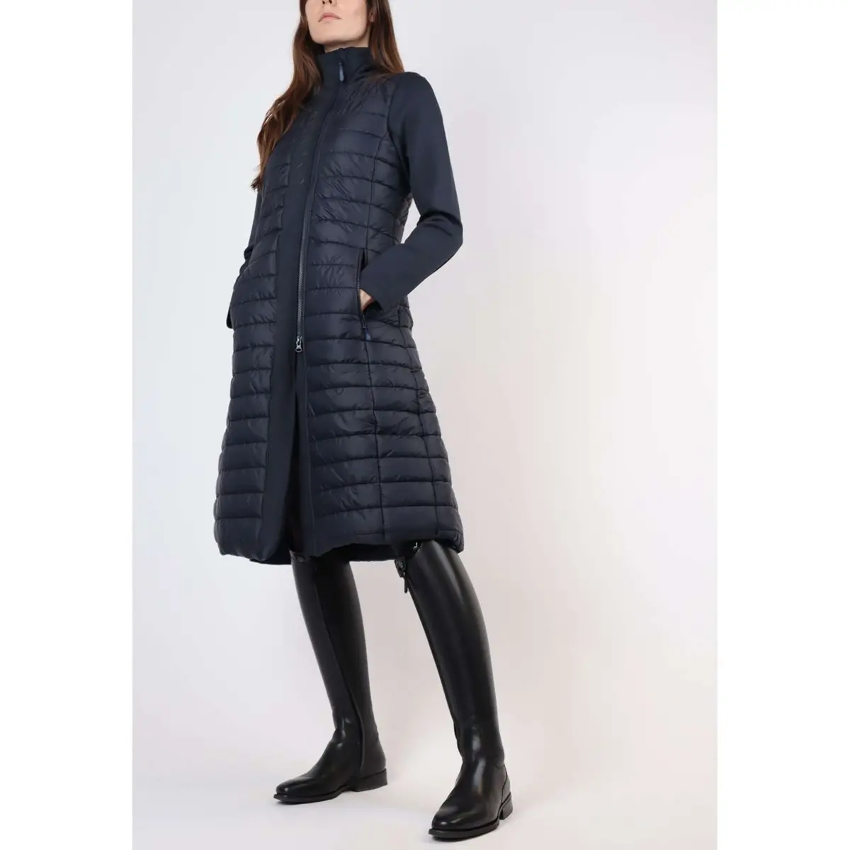 Montar Jas Emma Hybrid Lang Navy 1